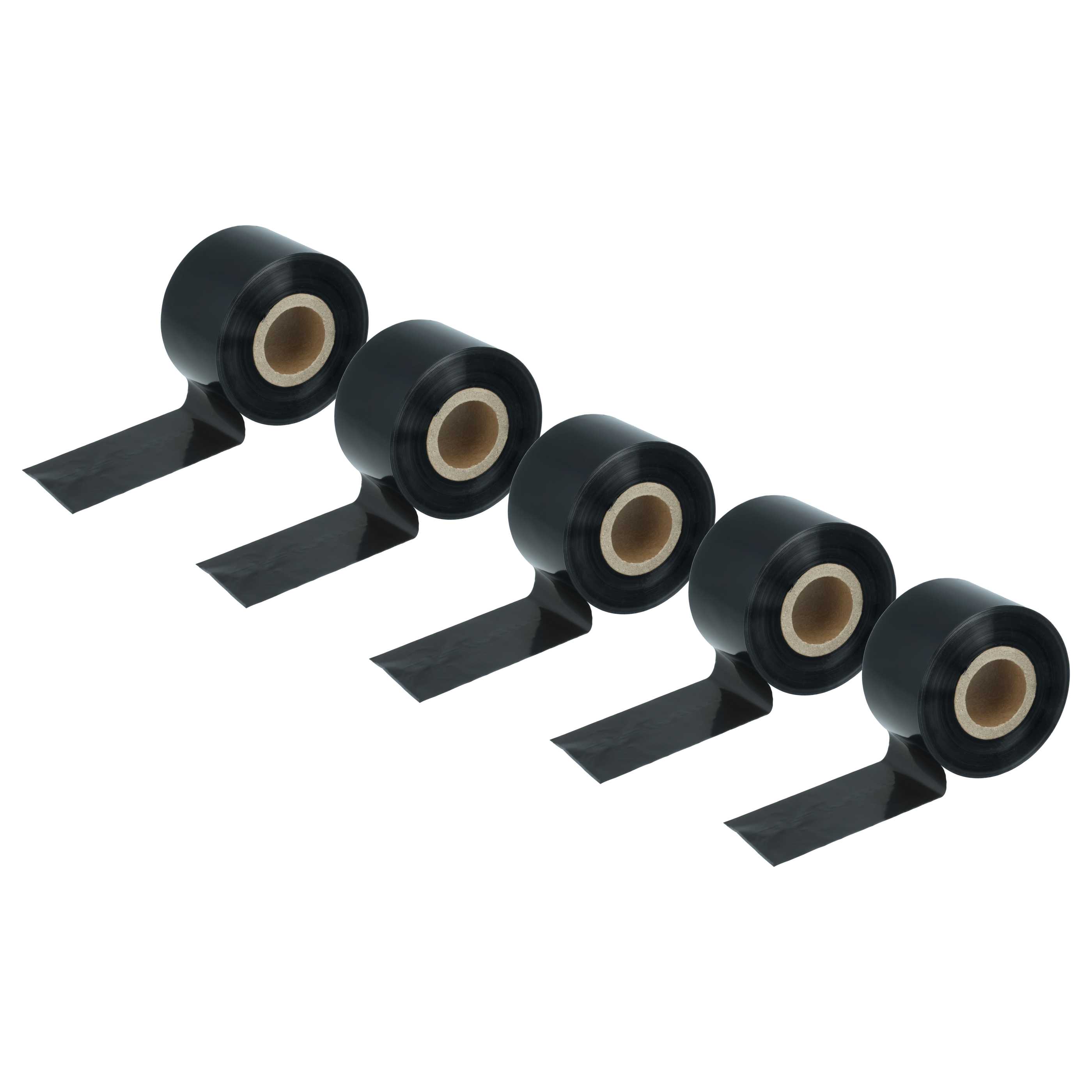 5x Taśma termotransferowa do drukarki etykiet Godex, Printronix, TSC, Valentin - 40 mm x 300 m, woskowa plus
