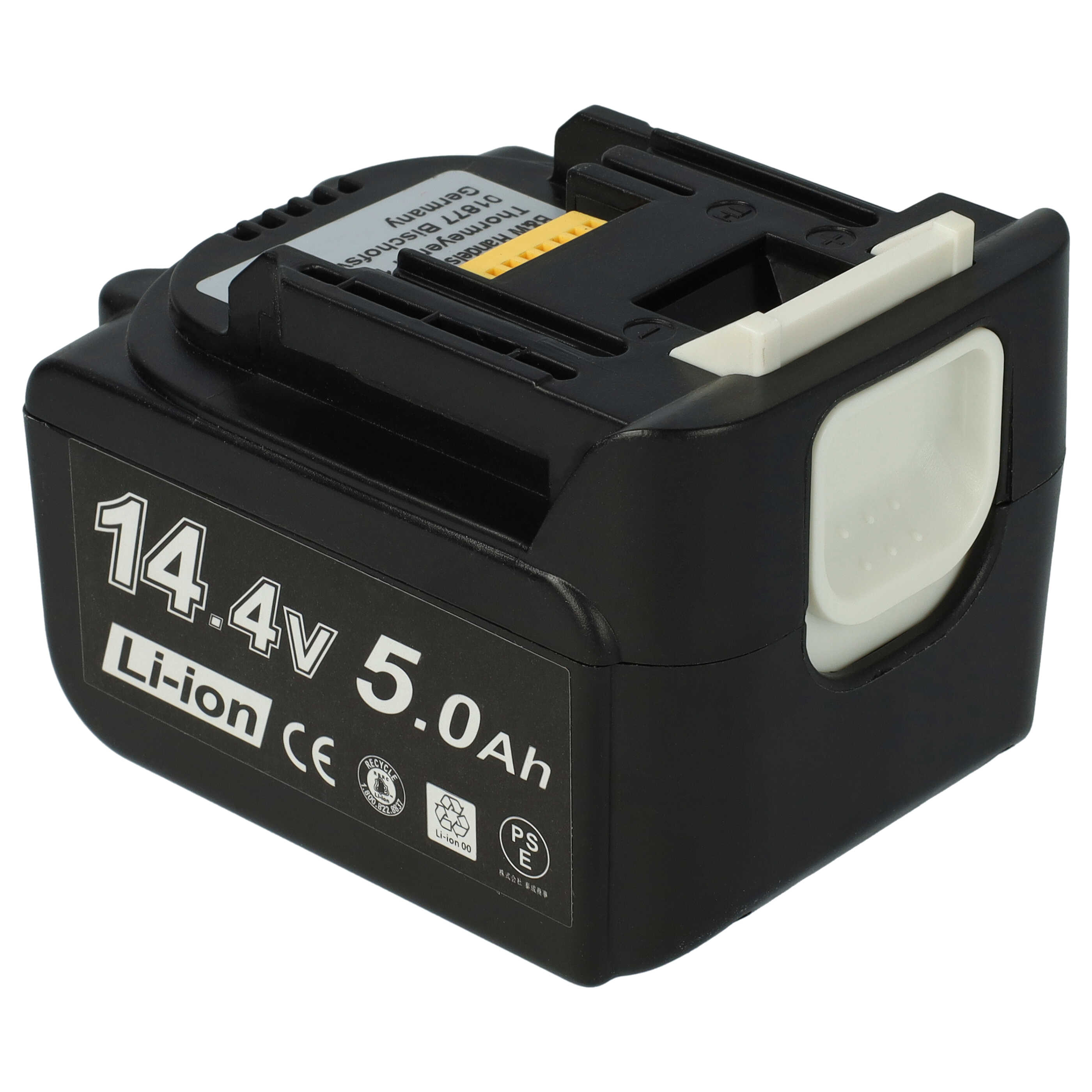 Batterie remplace Makita BL1415, 194066-1, BL1415N, 194065-3 pour outil électrique - 5000 mAh, 14,4 V, Li-ion
