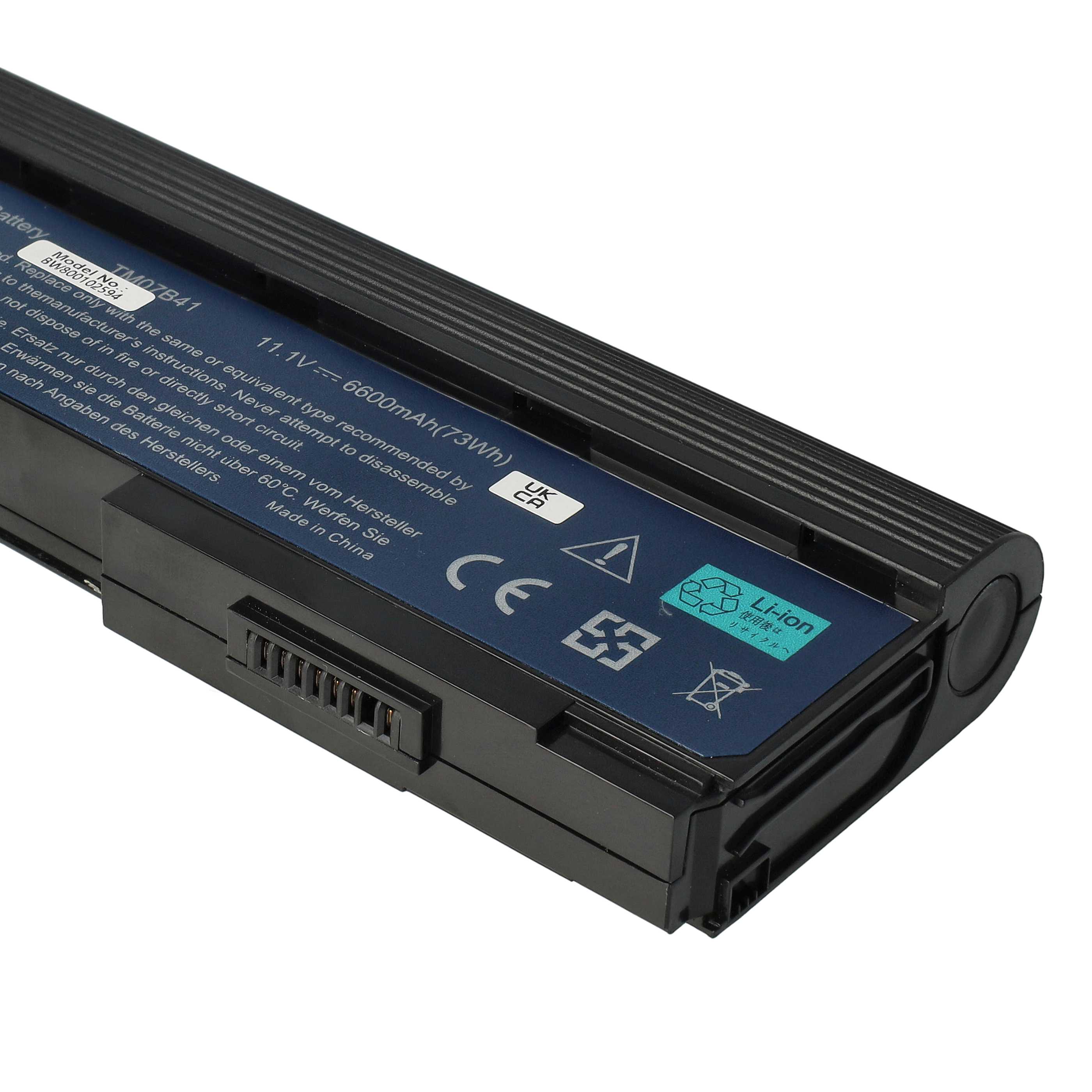 Akumulator do laptopa zamiennik Acer BT.00603.012, 934T2210F, BTP-AMJ1, BT.00604.006 - 6600 mAh 11,1 V Li-Ion