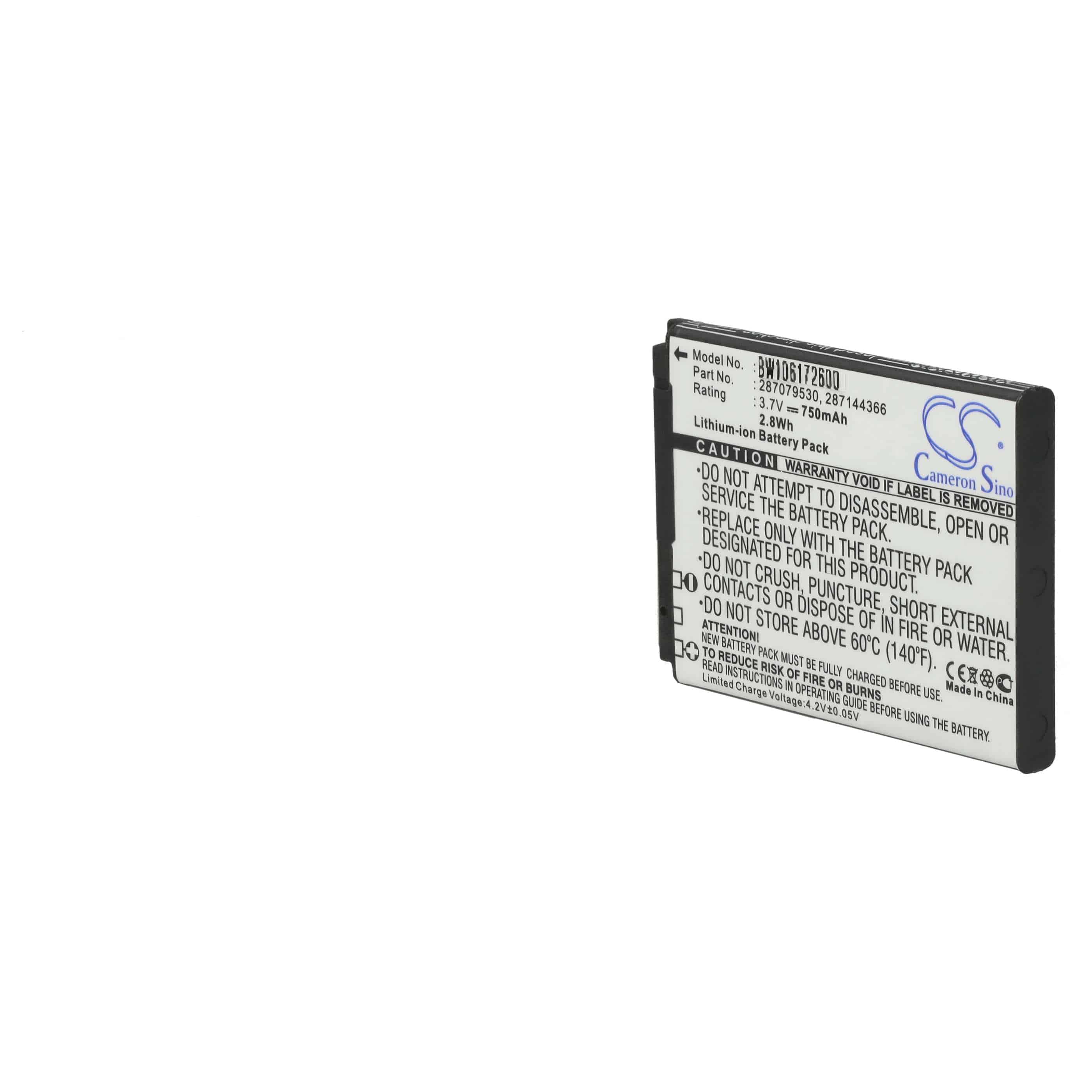 Akumulator do telefonu smartfona zamiennik Sagem 194/07 SN4, 252636053, 252785306 - 750 mAh 3,7 V Li-Ion