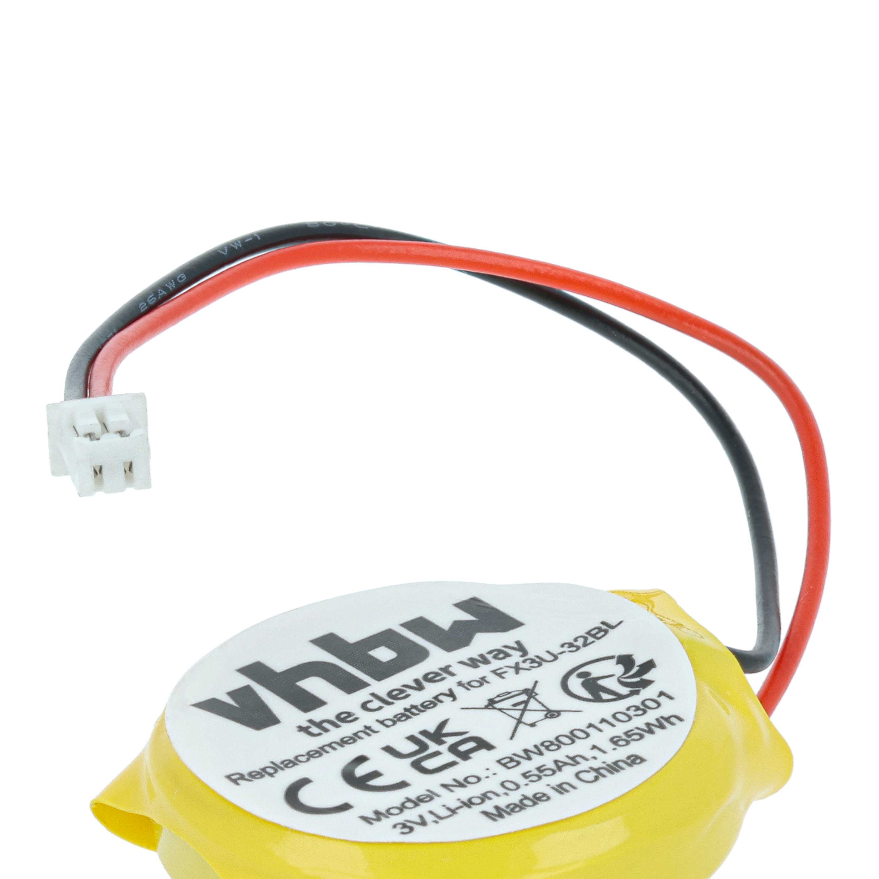 Computer BIOS Battery Replacement for GT11-50BAT, FX3U-32BL - 550 mAh 3 V Li-Ion