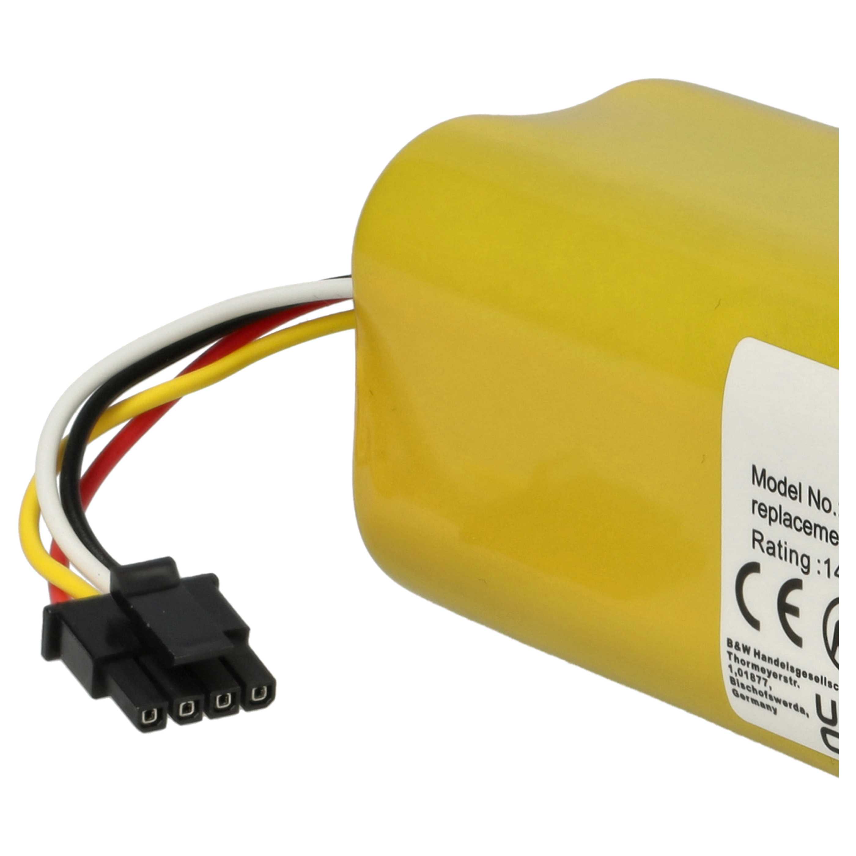 Battery replaces Xiaomi STYTJ01ZHM, BRR-2P4S-5200S, P2008-4S2P-MMBK for Dreame etc. 5200mAh, 14.4V, Li-Ion