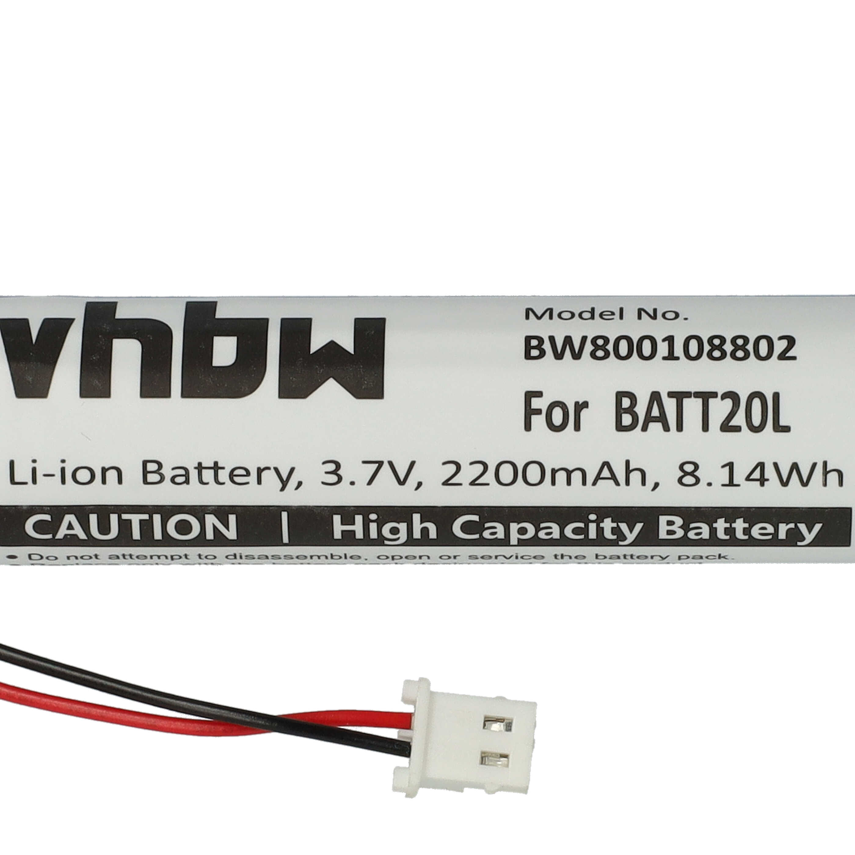 Batterie remplace BATT20L pour radio - 2200mAh 3,7V Li-ion