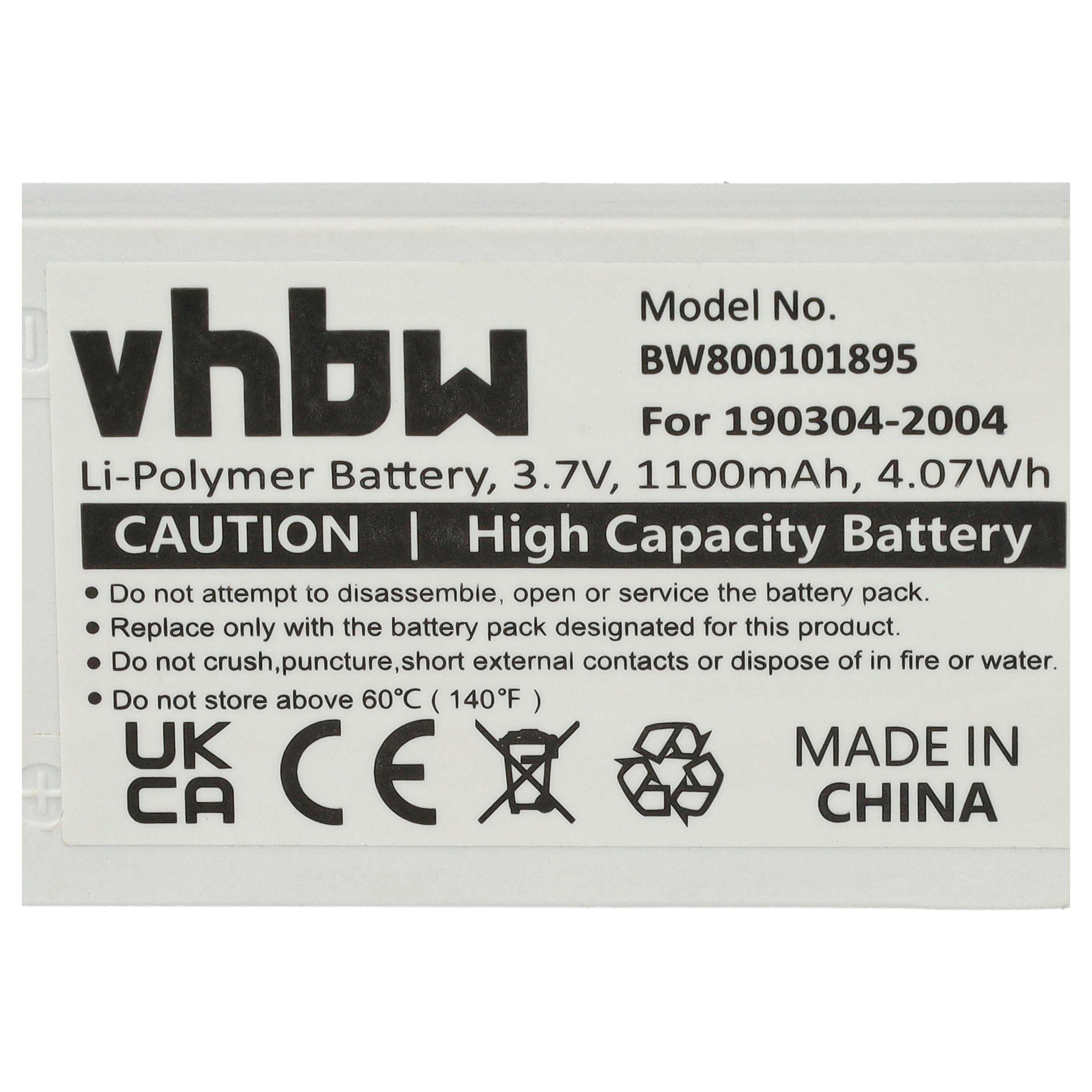 Wireless Keyboard Battery replaces Logitech F12440071, 190304-2004, M50A - 950 mAh 3.7 V Li-Ion