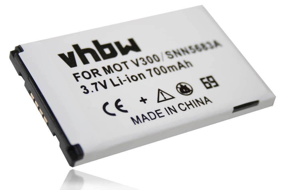 Batteria sostituisce Motorola SNN5654, BA600, SNN5653, SNN5222 per cellulare Motorola - 700mAh 3,7V Li-Ion