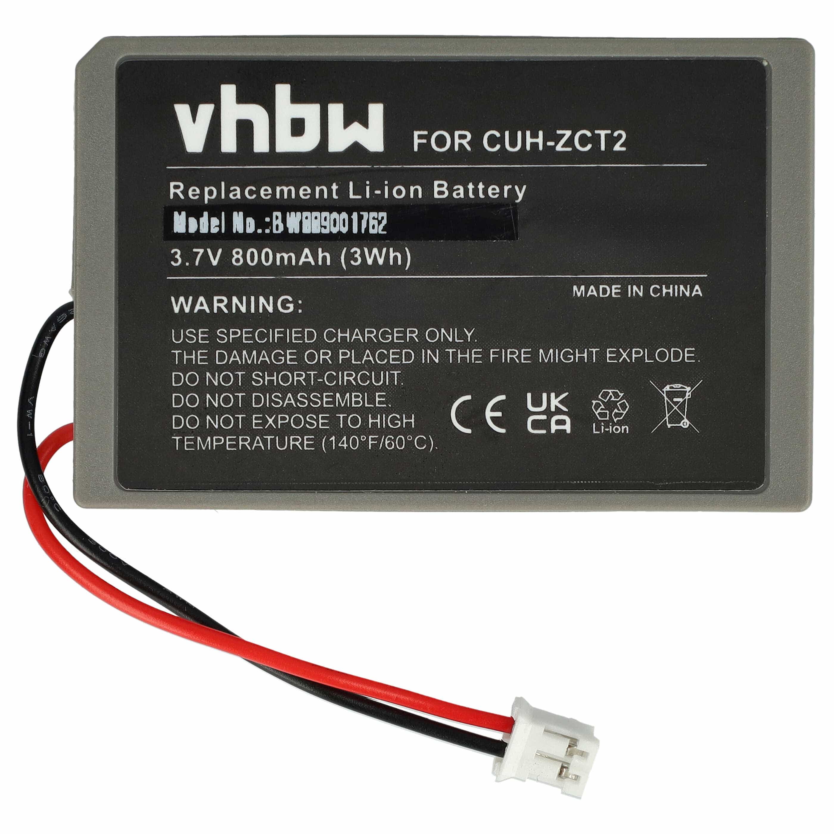 Gamer Joypad Battery replaces Sony KCR1410, LIP1522 - 800 mAh 3.7 V Li-Ion