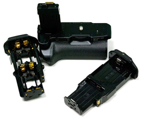Impugnatura battery grip sostituisce Canon BG-E5 per camera Canon - incl. ghiera, incl. pulsante scatto 