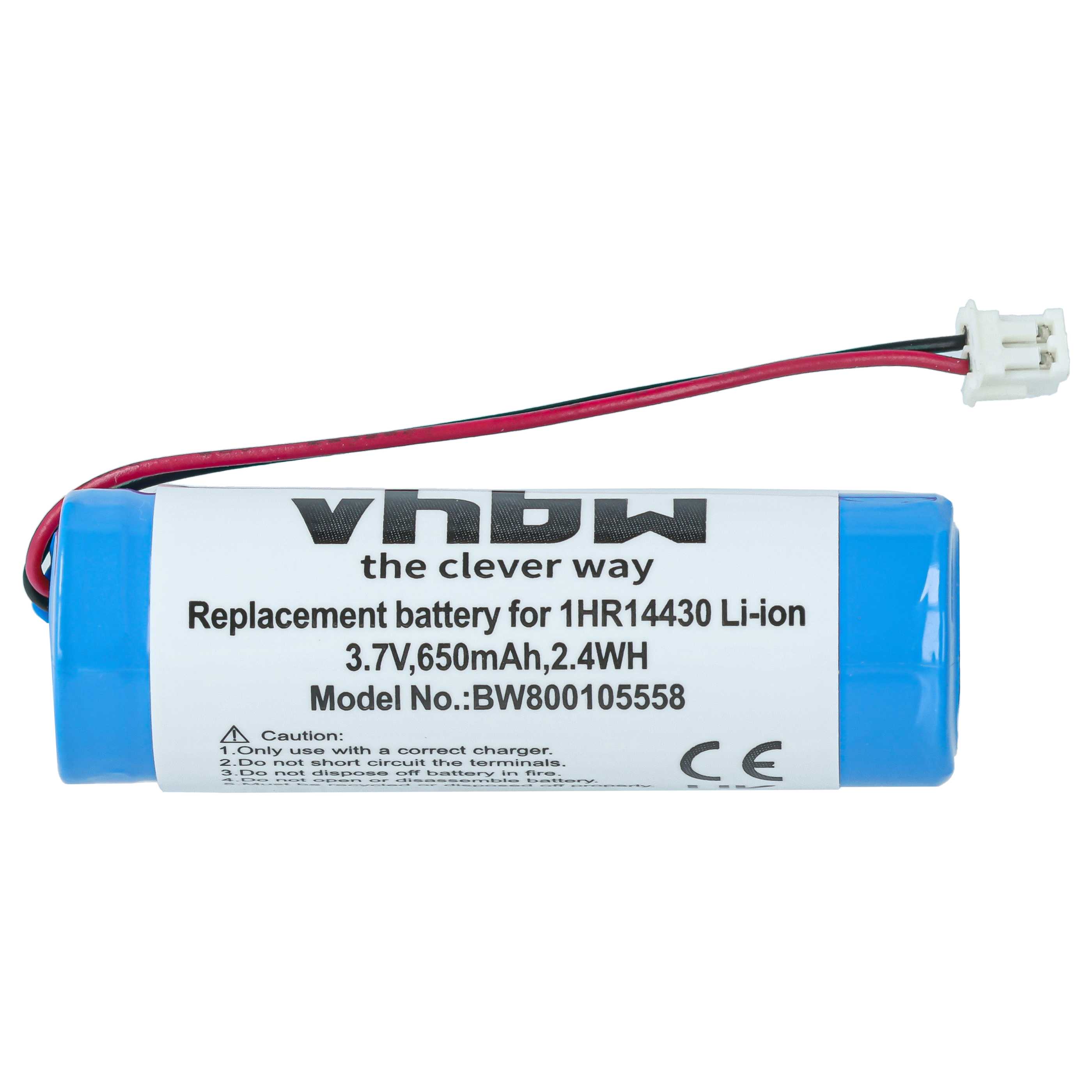Mobile Phone Battery replaces Sony 1HR14430, QN-C1BP - 650 mAh 3.7 V Li-Ion