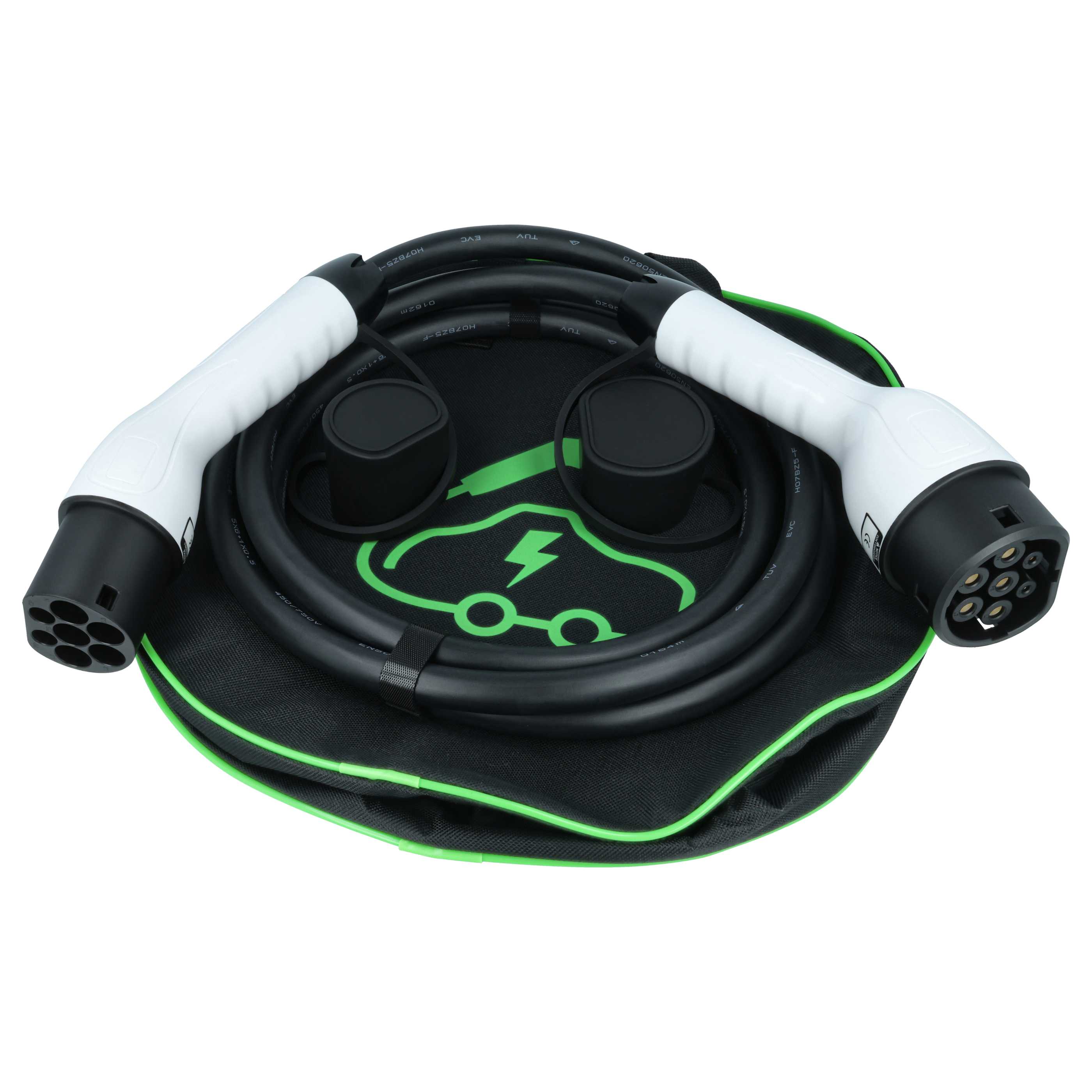 E-Auto Ladekabel Typ 2 zu Typ 2 - 32 A 3-phasig, 22 kW Mode 3, 3 m