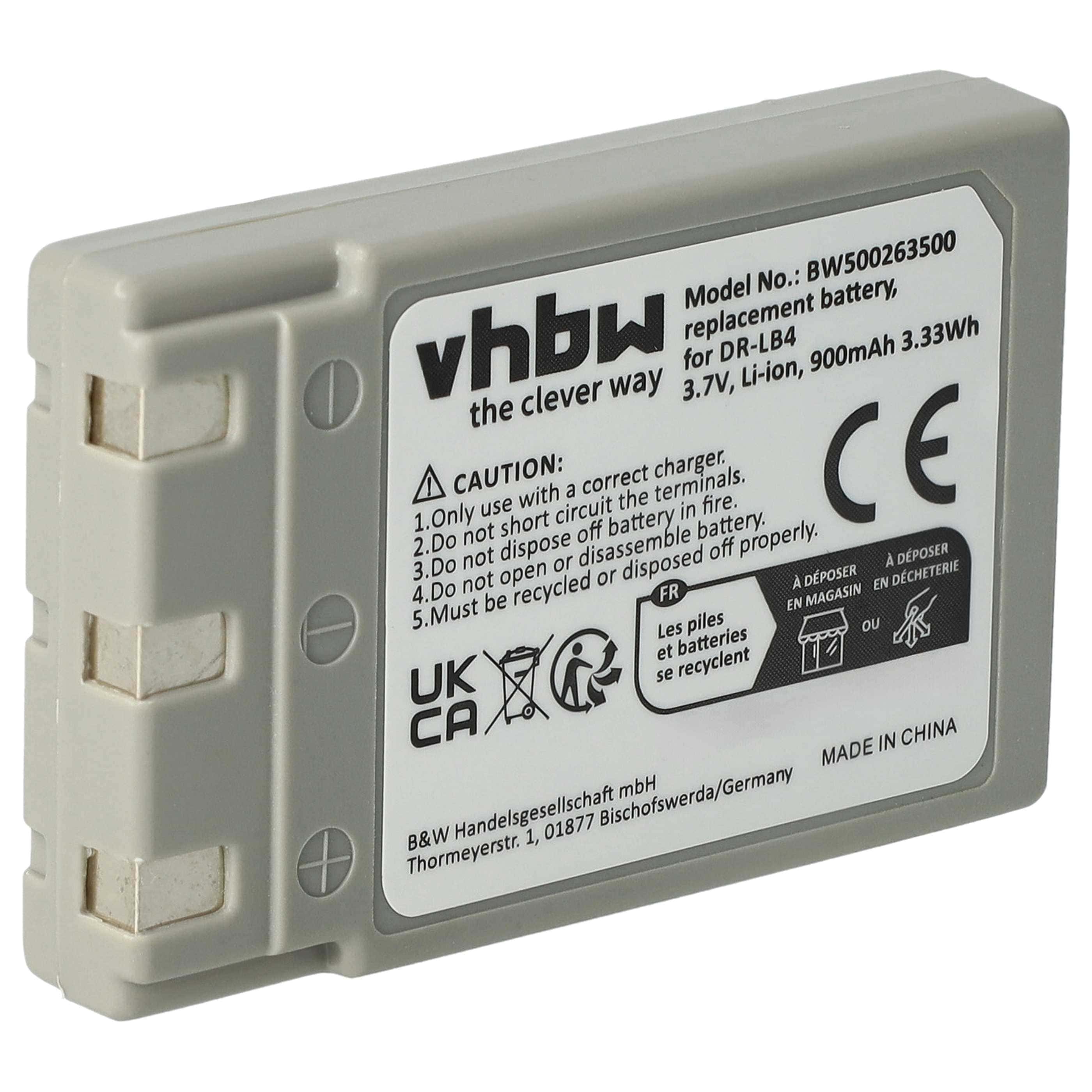 Battery replaces Concord 431-XXX - 750mAh, 3.7V, Li-Ion