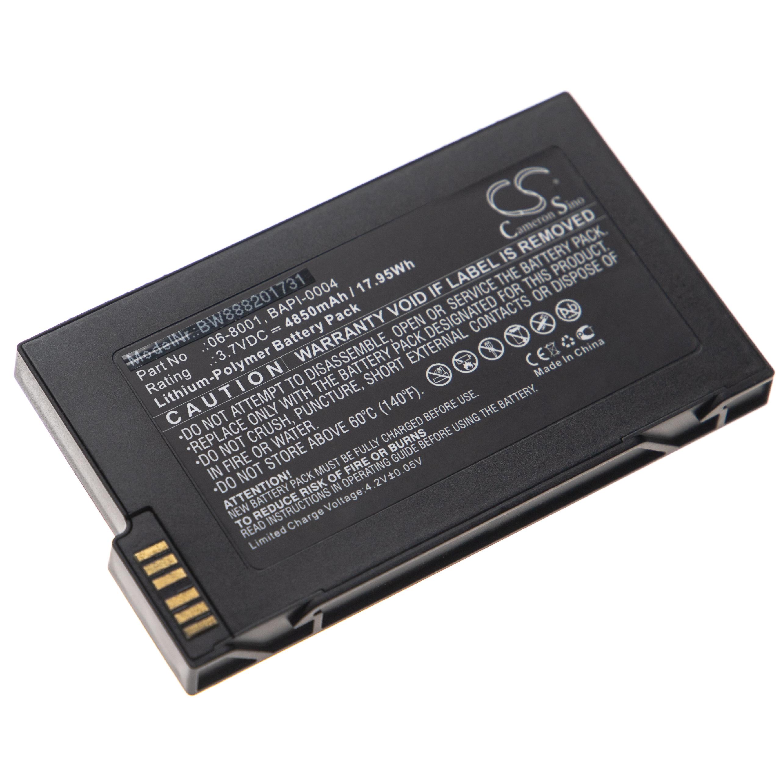 Batterie remplace HumanWare 06-8001, BAPI-0004 pour ordinateur braille - 4850mAh 3,7V Li-polymère