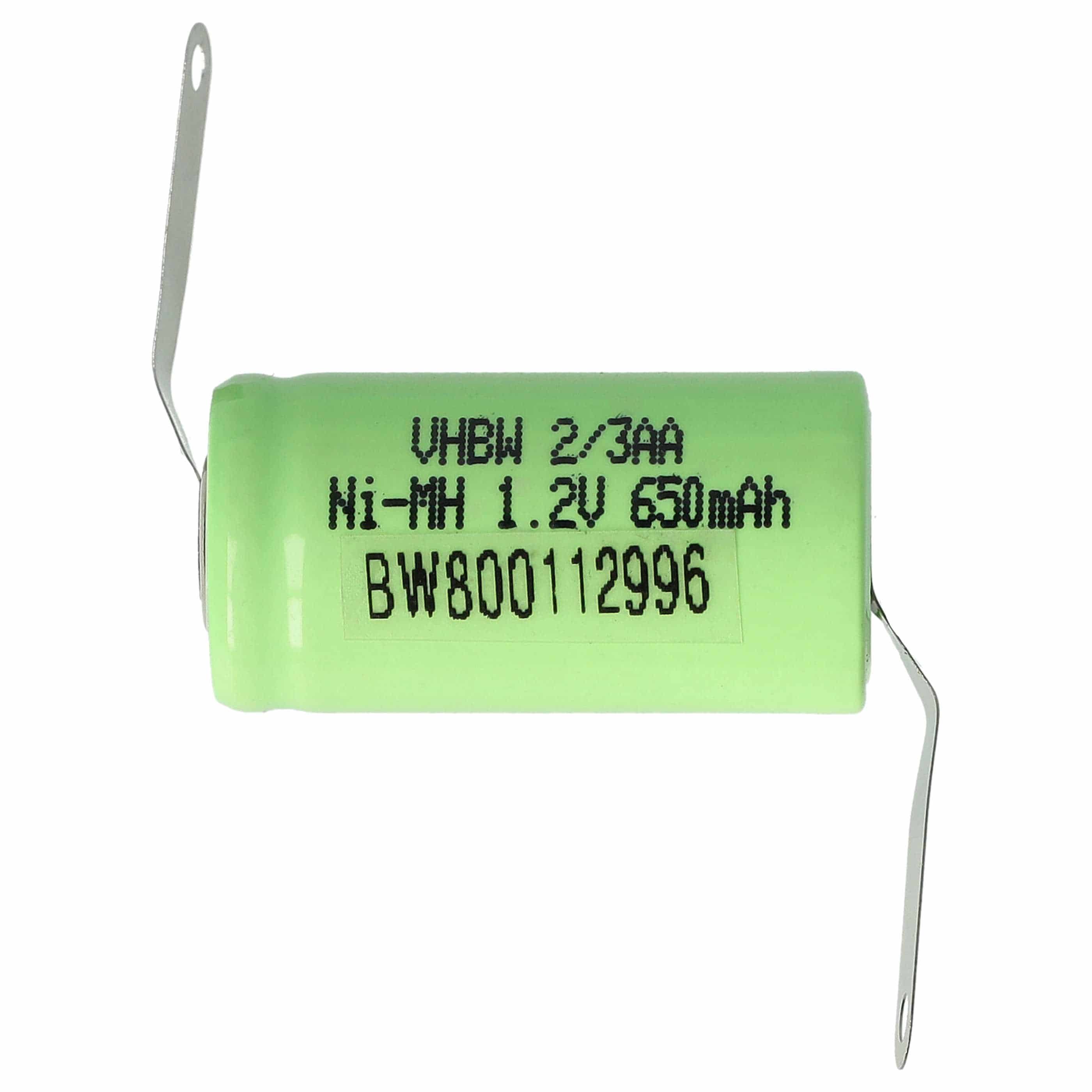 Batterie (3 pcs.) remplace 2/3AA modèle radio-télécommandé - 650mAh 1,2V NiMH