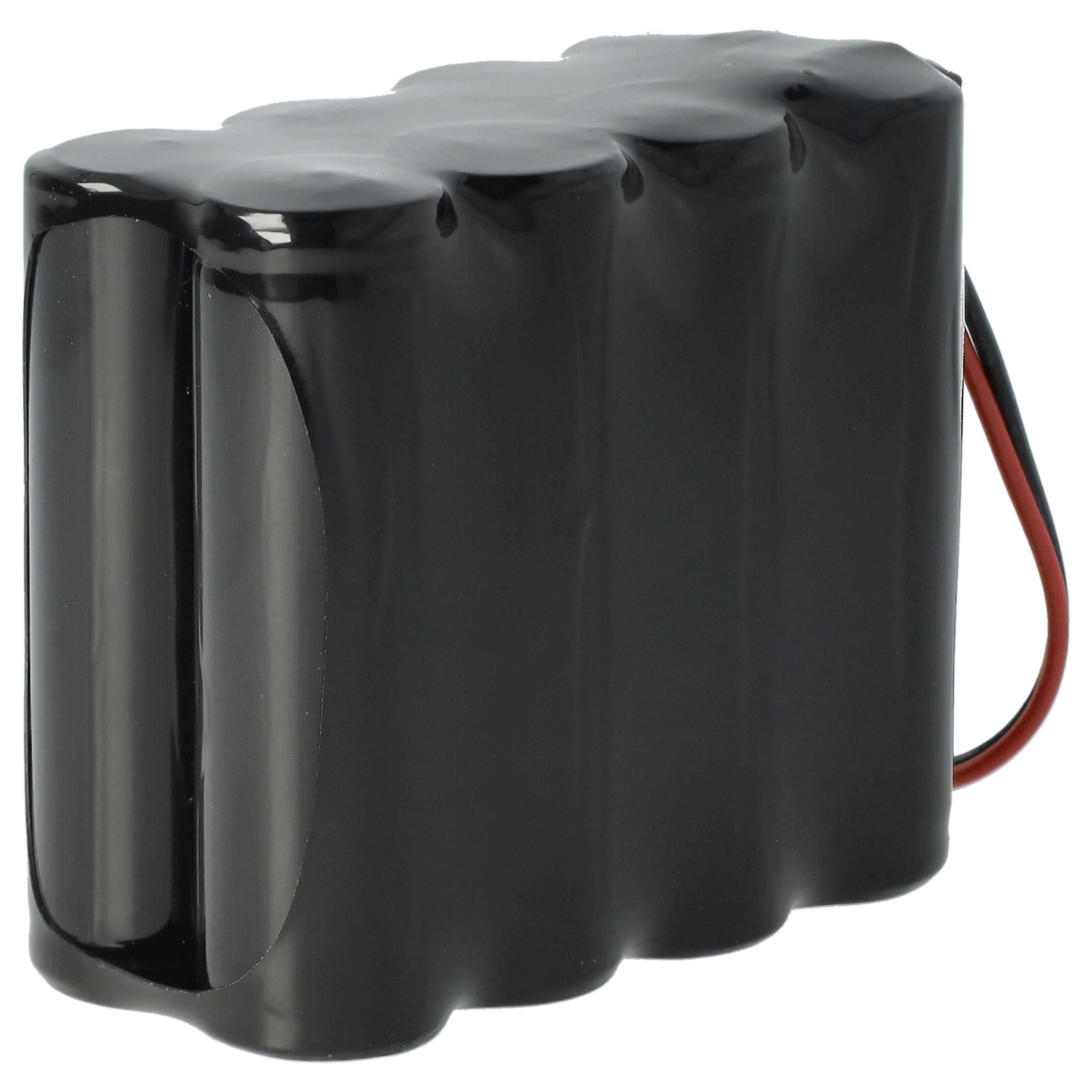 Alarm System Battery replaces Visonic GP220AAH8YMX, 0-9912-L - 2000 mAh 9.6 V NiMH