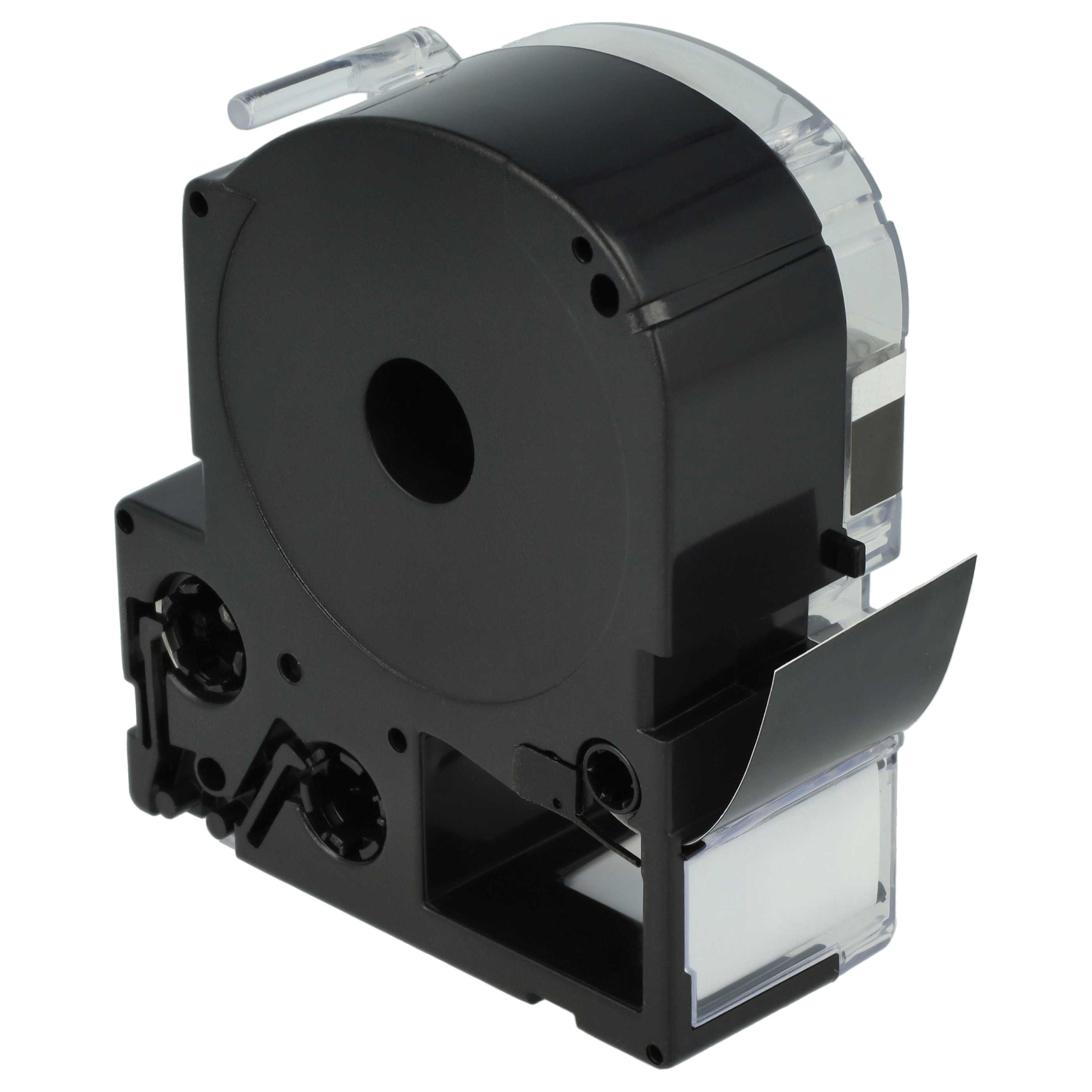 Cassetta nastro sostituisce Epson LC-6BWV per etichettatrice 24mm bianco - nero