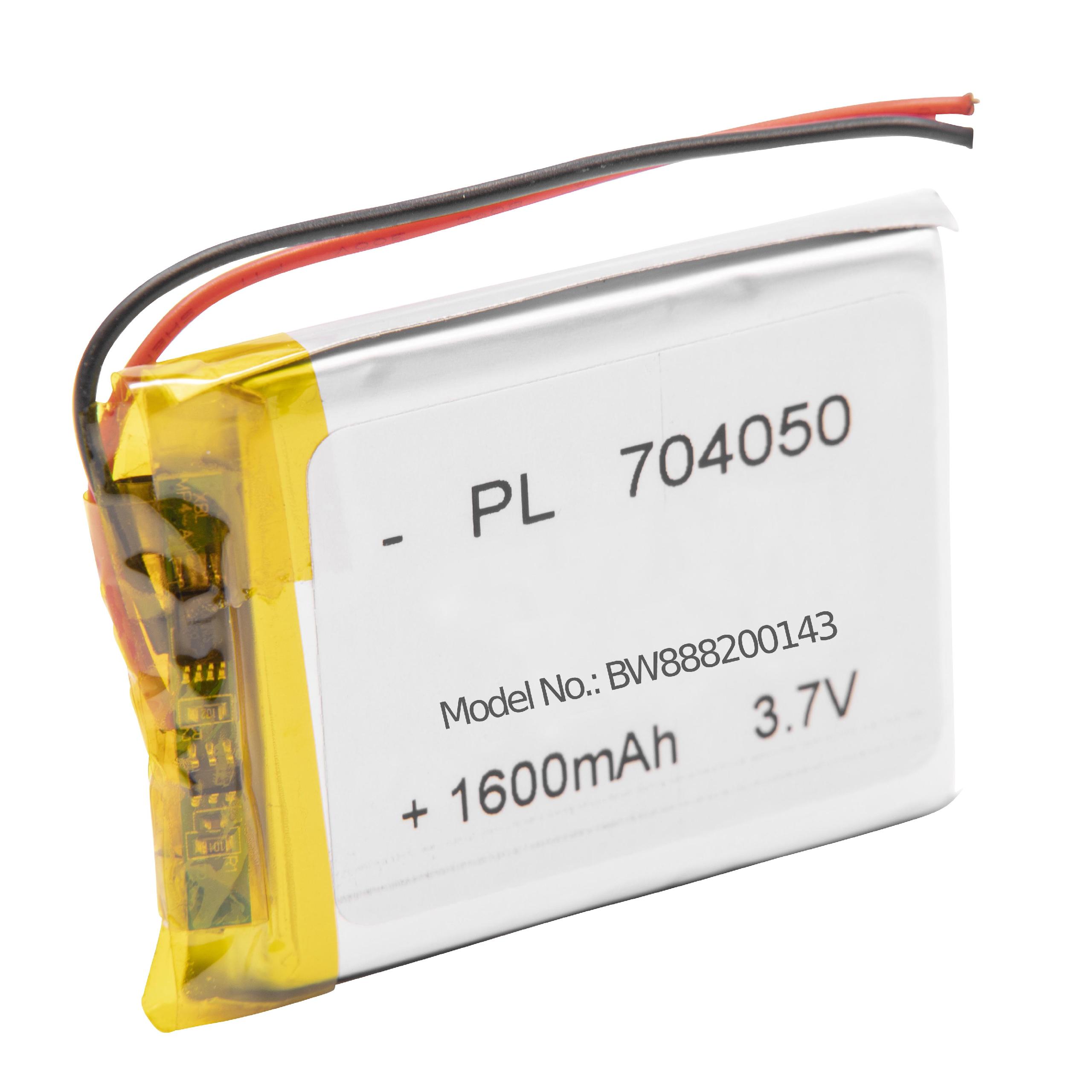 Batterie remplace Fatboy PN704050 pour lampe sans fil - 1600mAh 3,7V Li-polymère