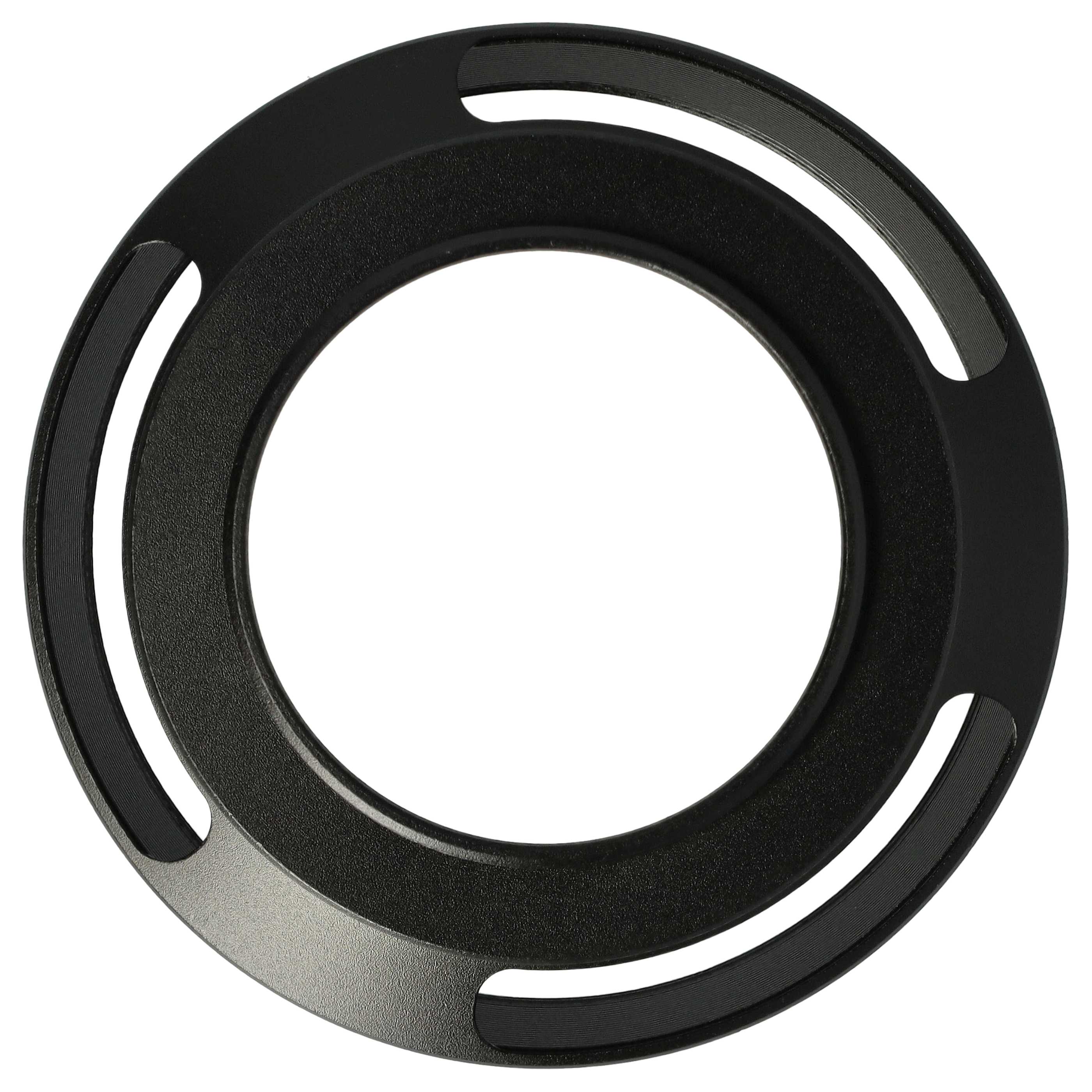 Pare-soleil pour objectif de 35mm - Cache, avec filetage (51mm) Noir, rond, avec découpes