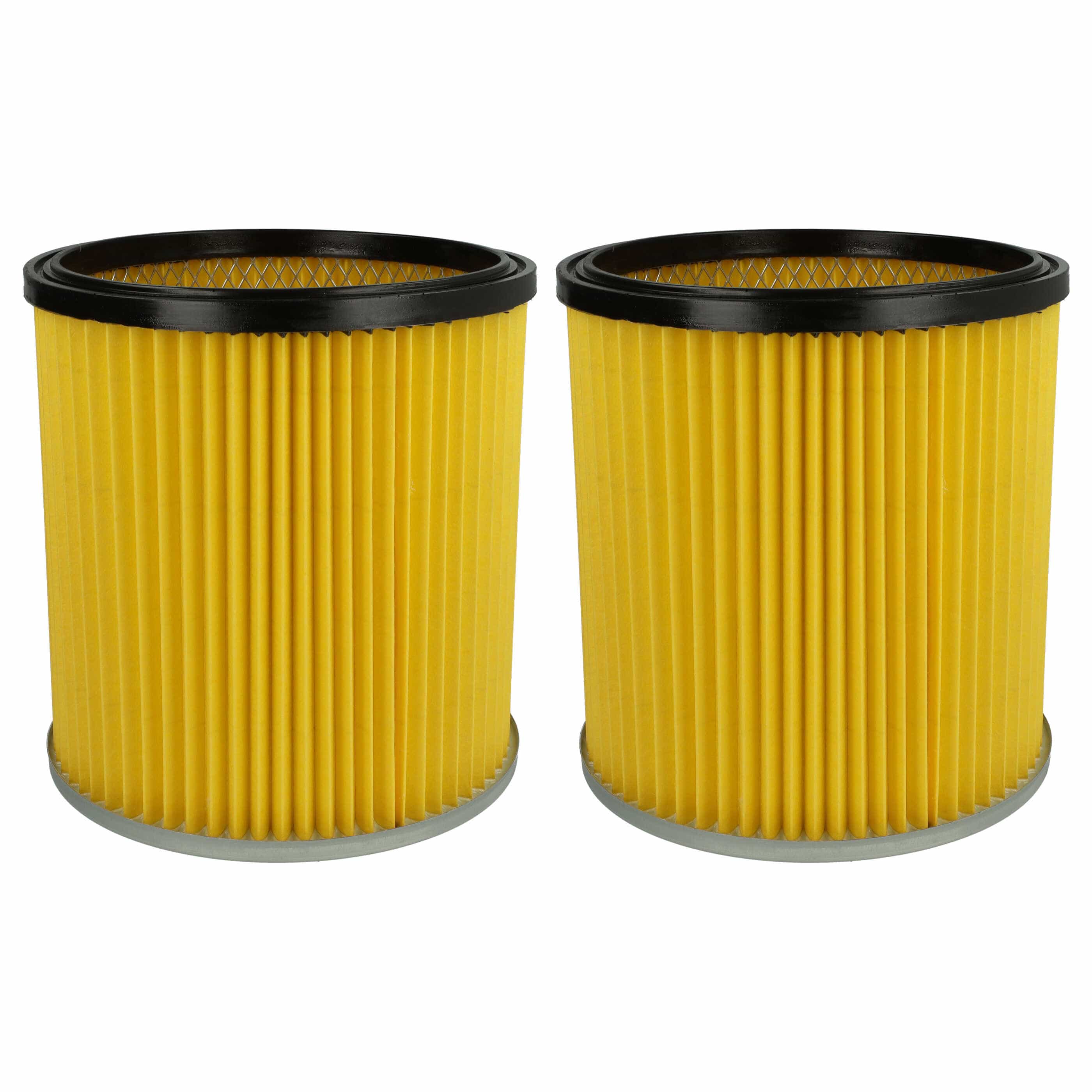 2x Filtro reemplaza Kärcher 6.414-354.0, 6.414-335.0 para aspiradora Dewalt, amarillo