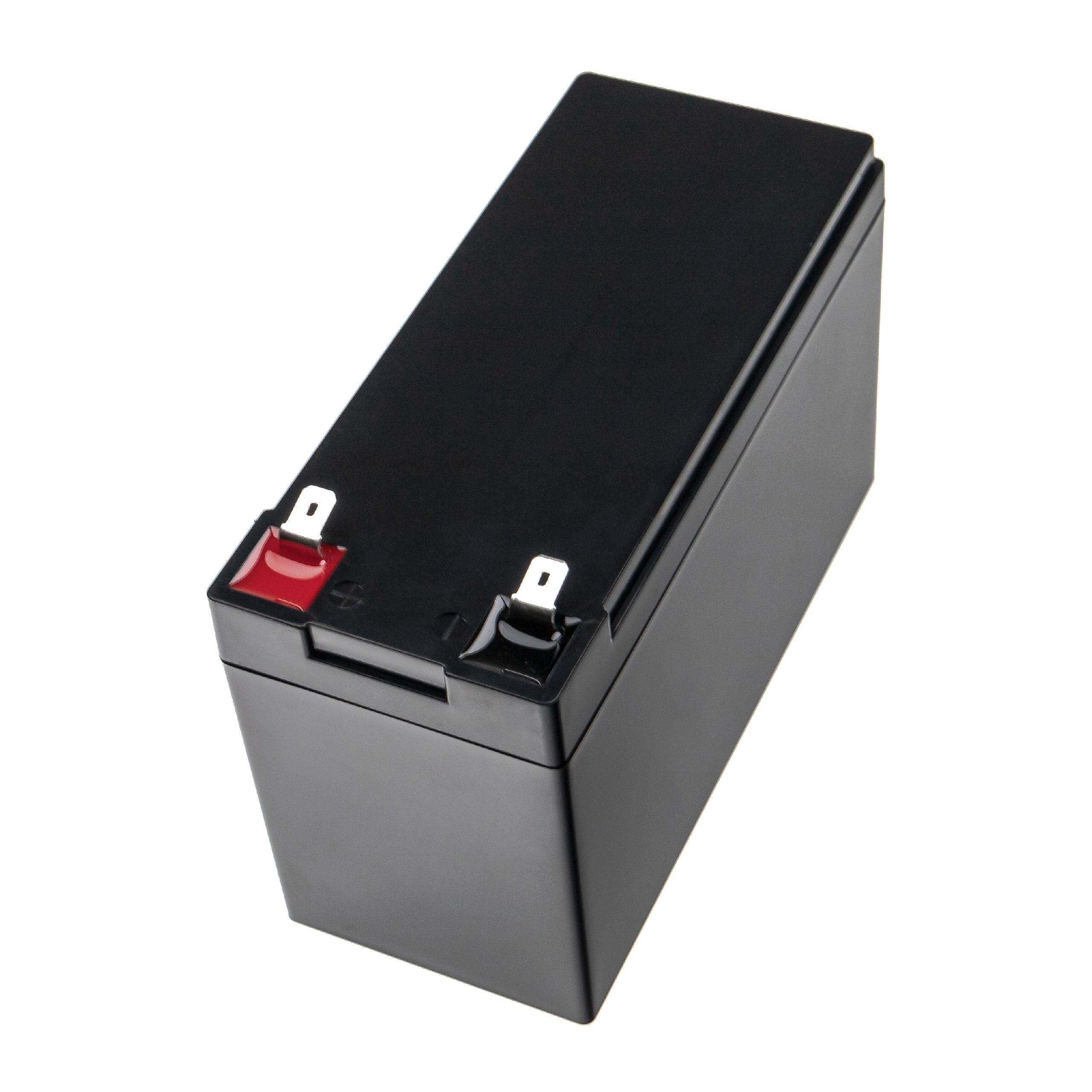 Bordbatterie Akku passend für Wohnmobil, Boot, Solaranlage - 6 Ah 12,8V LiFePO4, 6000mAh, schwarz
