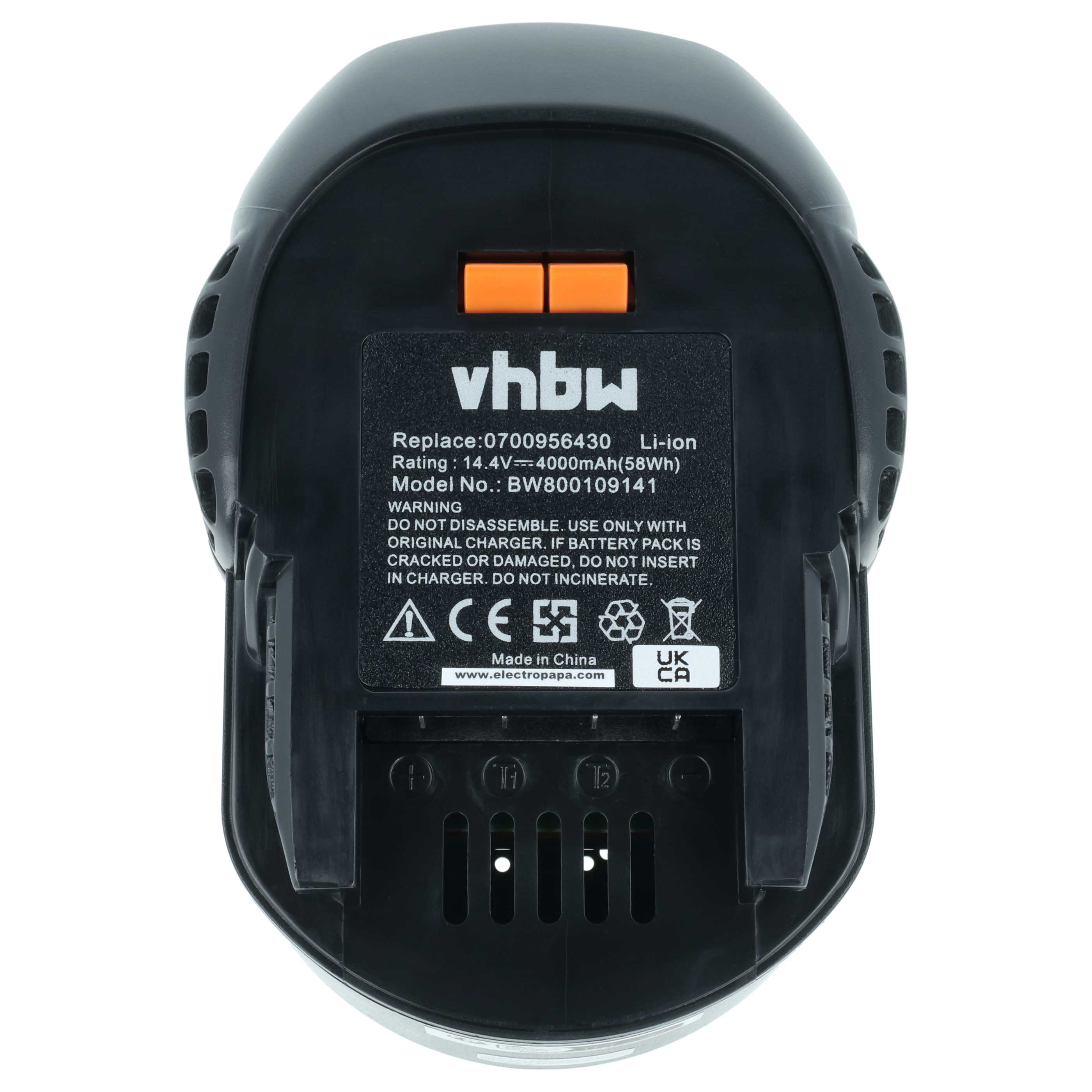 Batterie remplace 0700956430, 4932 352111, 4002395367641, 4932352657 outil électrique Fromm - 4Ah 14,4V Li-ion