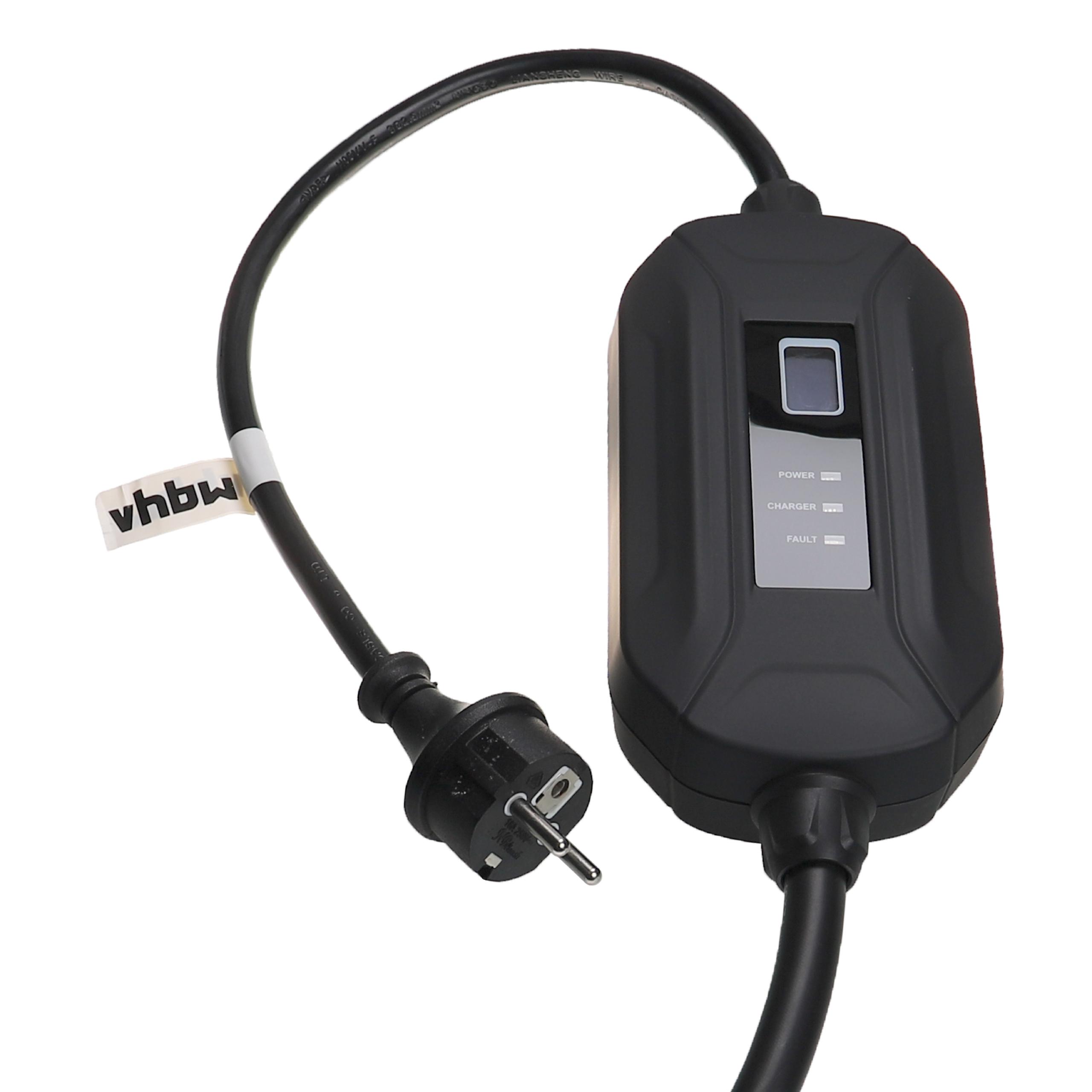 Charging Cable for Electric Car, Plug-In Hybrid - Type 2 to Euro Socket Cable, Single-Phase, 16 A, 3.5 kW, 3 m