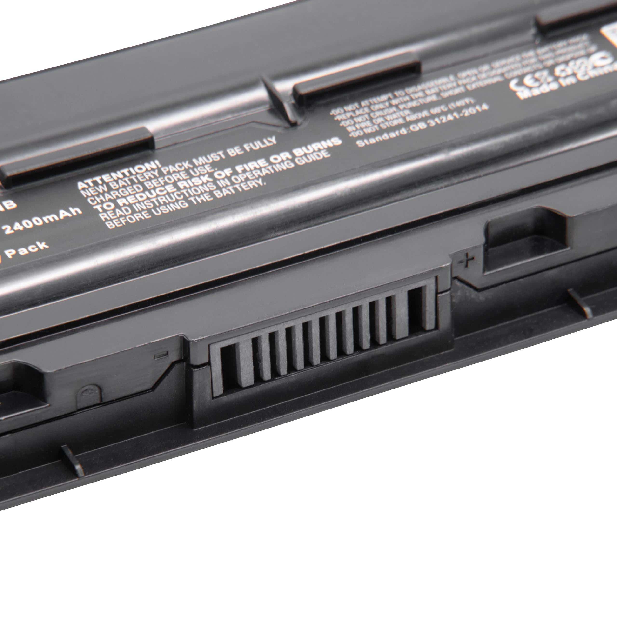 Batería reemplaza Asus 0B110-00280000, 0B110-00280200 para notebook Asus - 2400 mAh 14,4 V Li-Ion negro