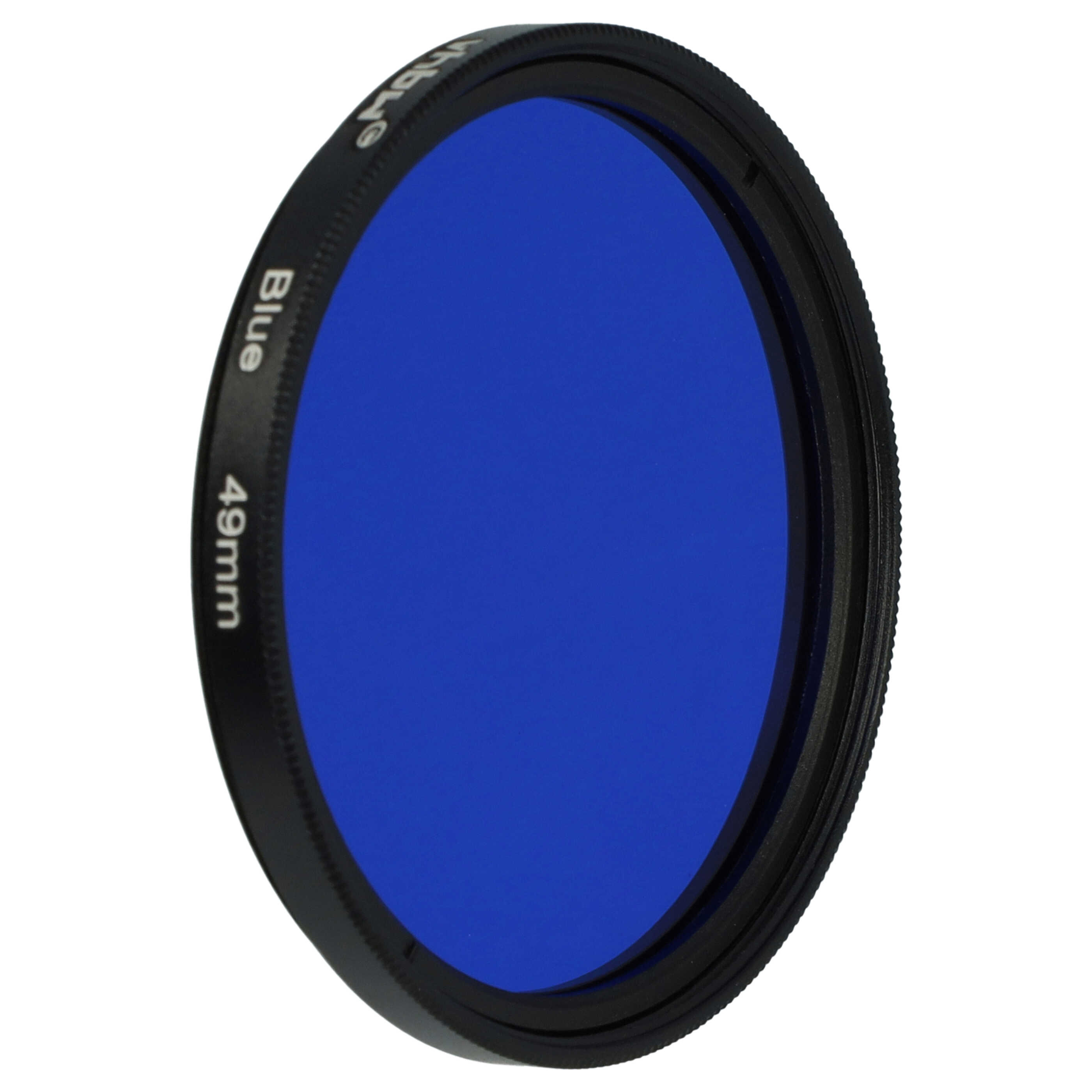 Filtro de color para objetivo de cámara con rosca de filtro de 49 mm - Filtro azul