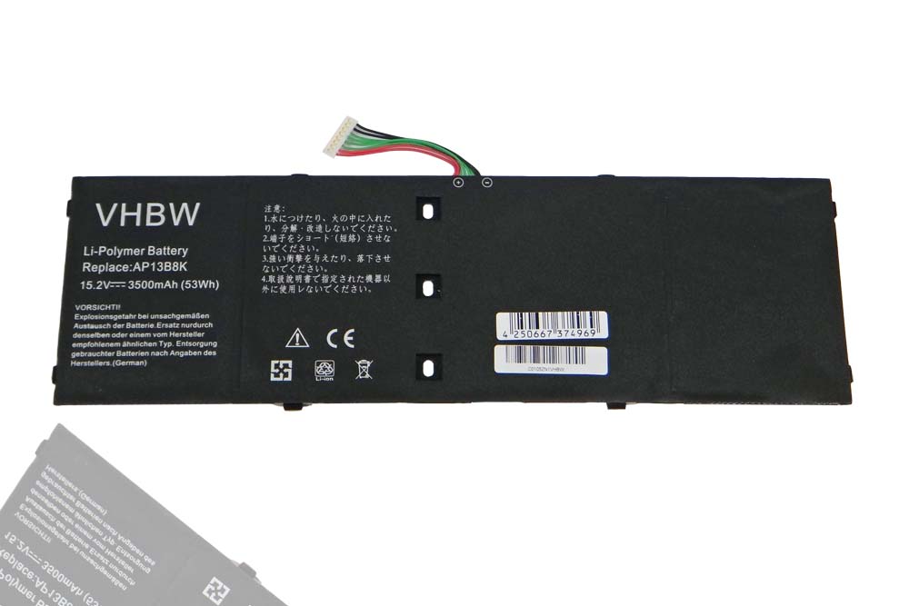Notebook Battery Replacement for Acer 41CP6/60/80, 41CP6/60/78, 4ICP6/60/78 - 3500mAh 15.2V Li-polymer