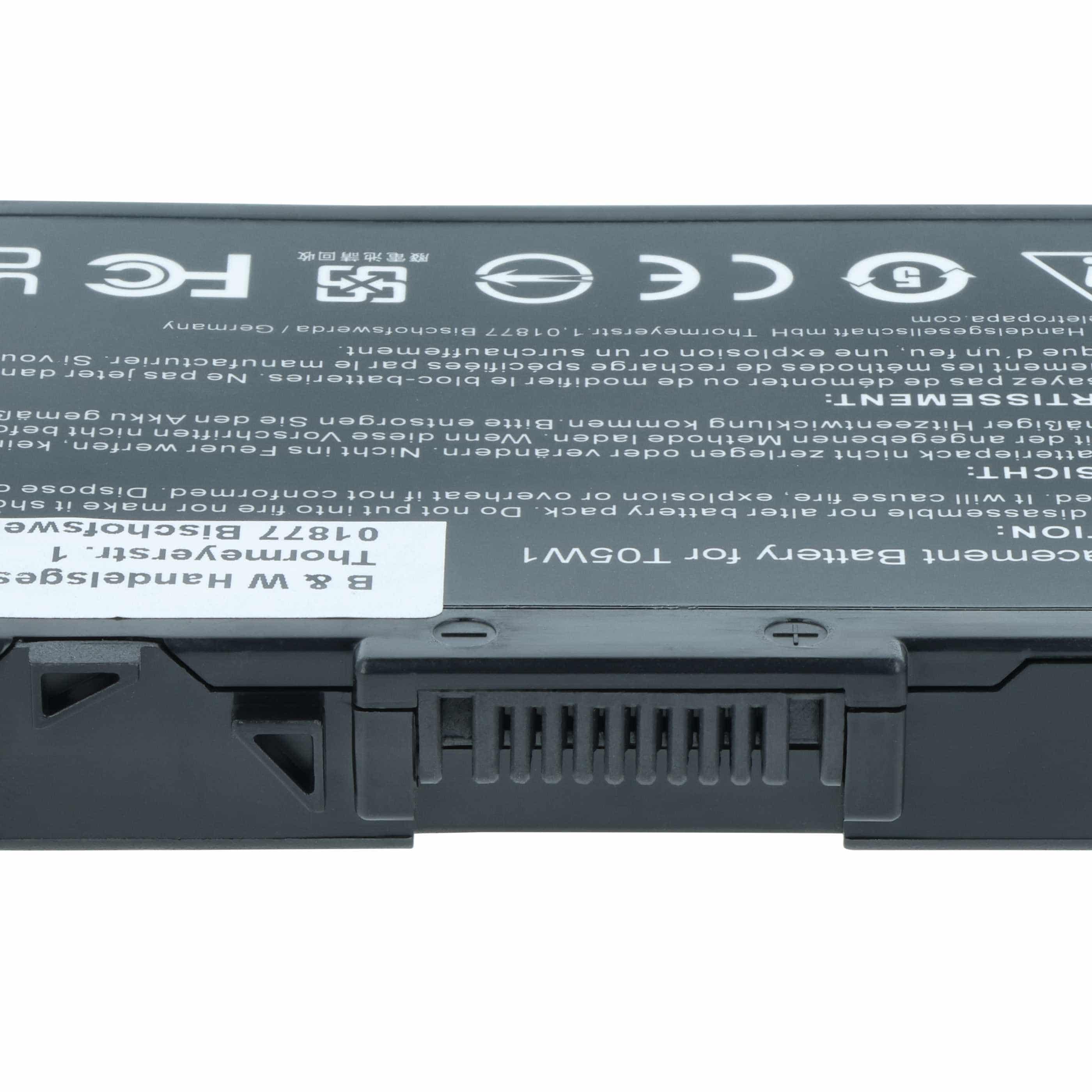 Akumulator do laptopa zamiennik Dell 451-BBSF, 451-BBSB, 451-BBSE, 1G9VM, 0FNY7 - 6400 mAh 11,1 V LiPo, czarny