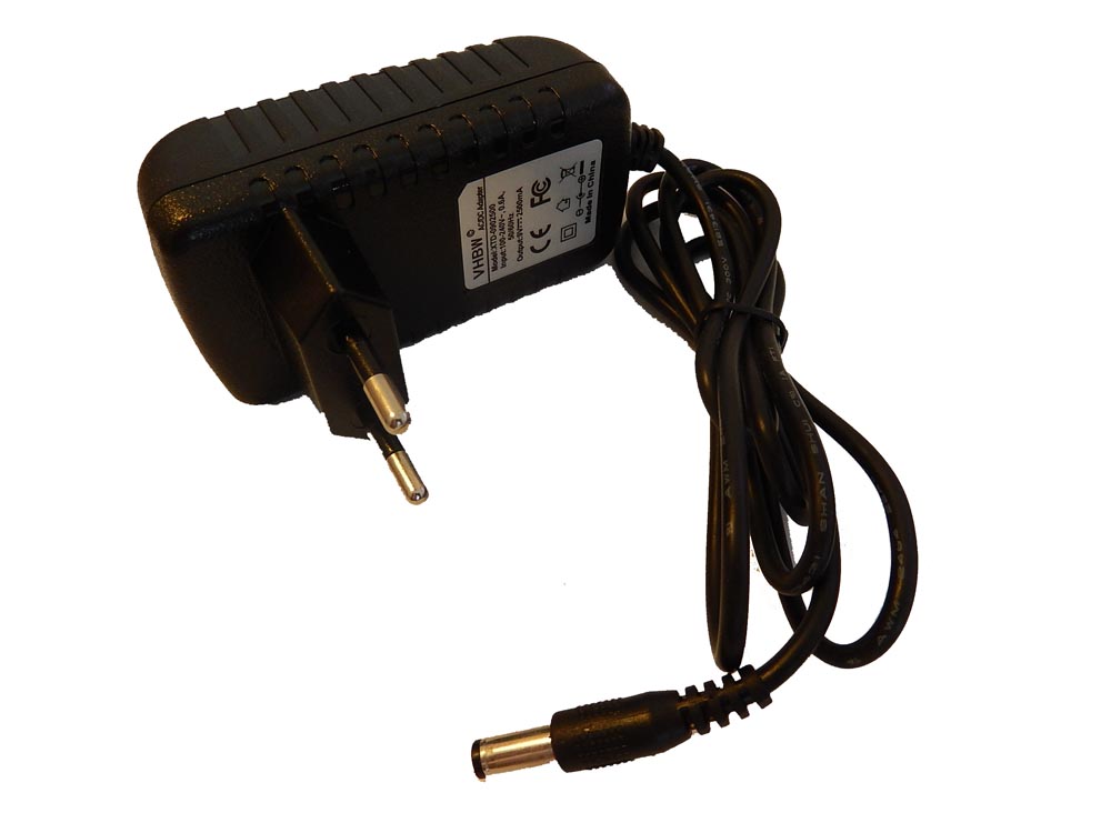 Mains Power Adapter replaces SAW24-090-2500 for Behringer Electric Device etc. - 100 cm