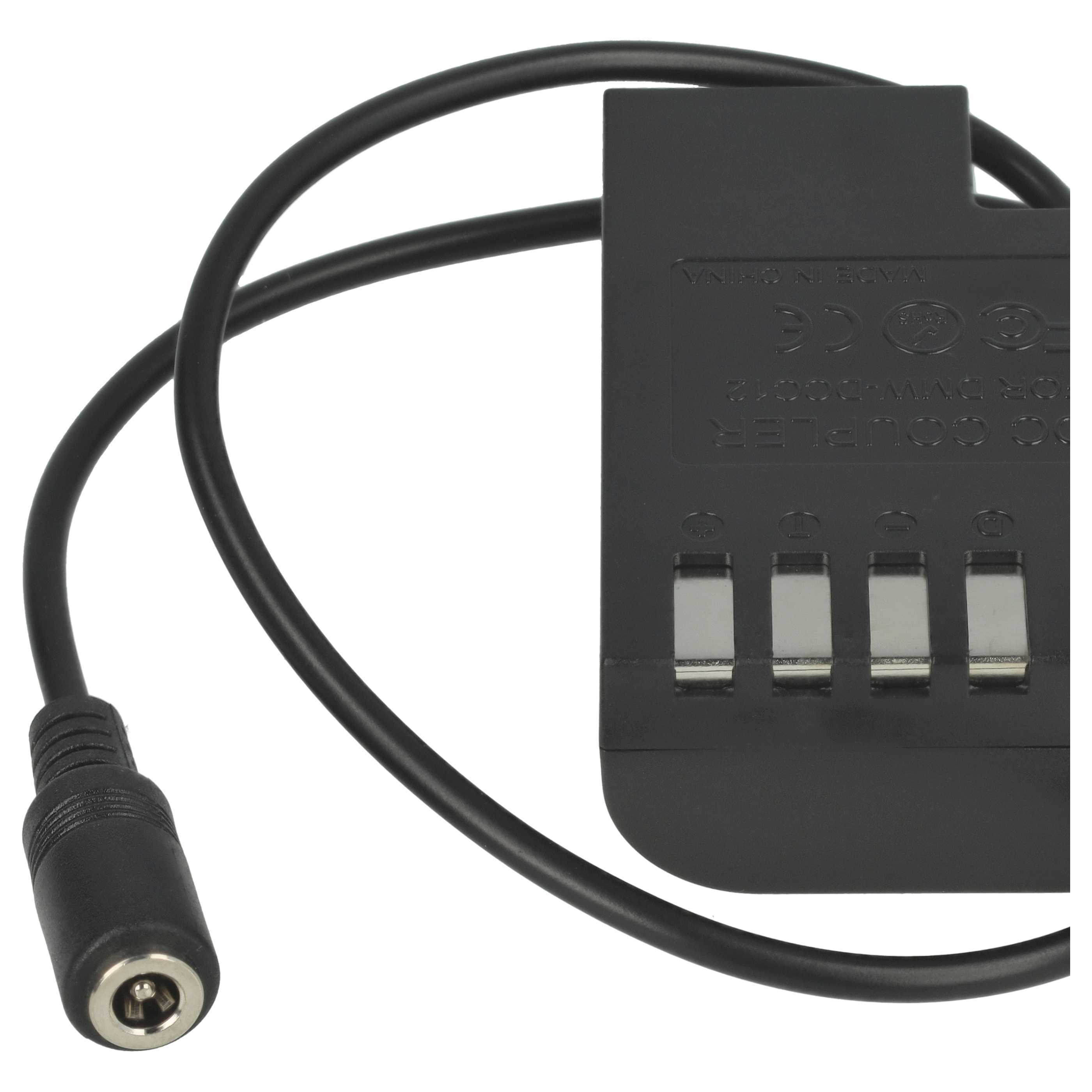 Power Supply replaces DMW-AC8EG DMW-AC8 DMW-DCC12 for Panasonic Camera + DC Coupler as Panasonic - 2 m