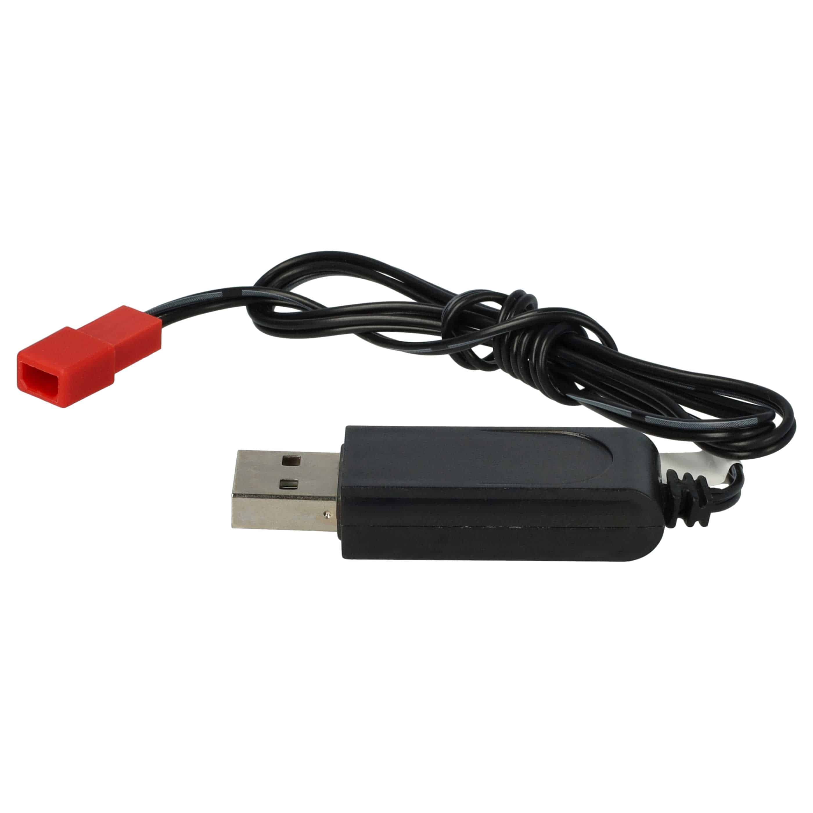 USB Charging Cable suitable for RC Batteries with JST Connector, RC Model Making Battery Packs - 60 cm 4.8 V