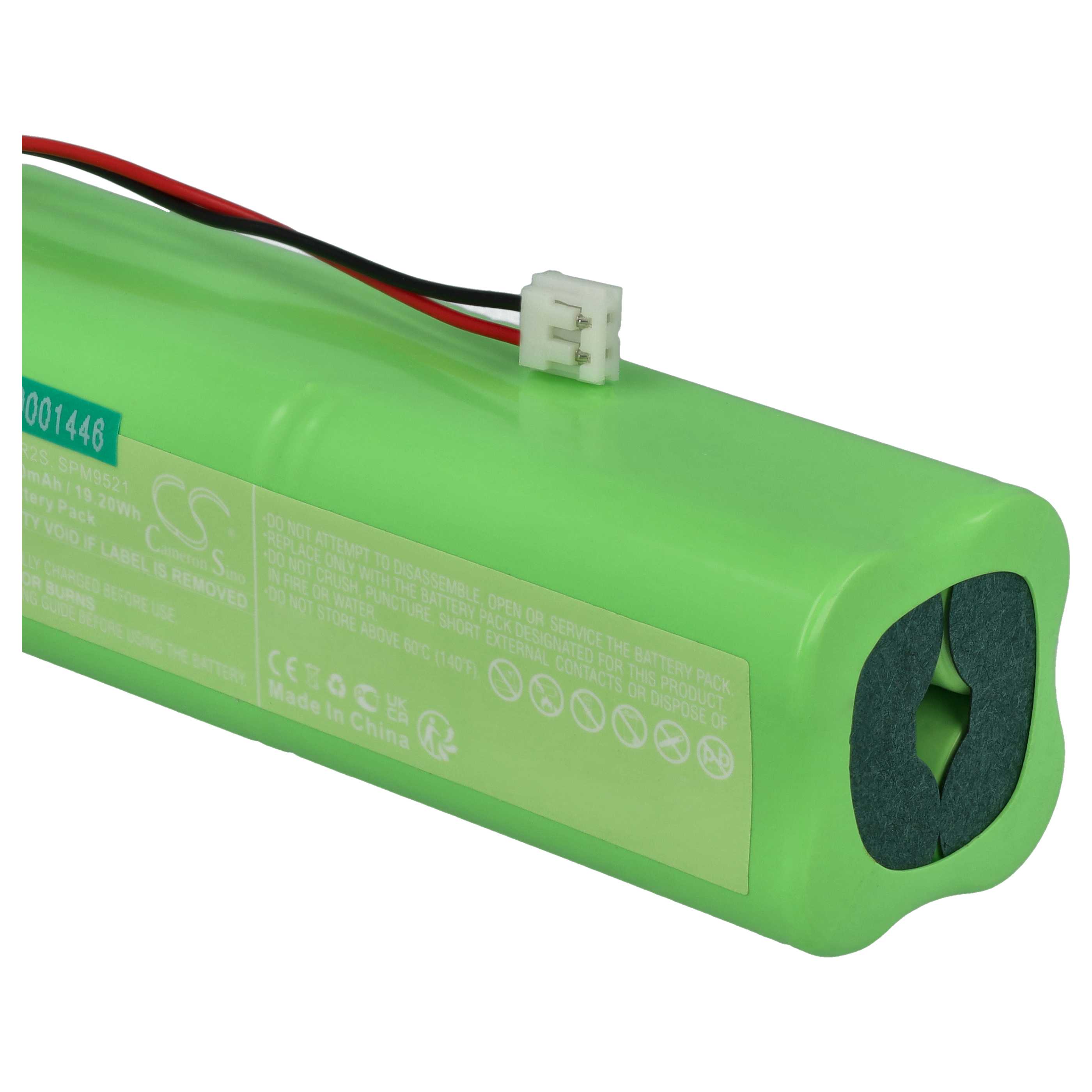2 Batteries remplace Spektrum JR-2, JR-2S, JR-A, JR2, JR2S pour manette de drone Spektrum - 2000mAh 9,6V NiMH