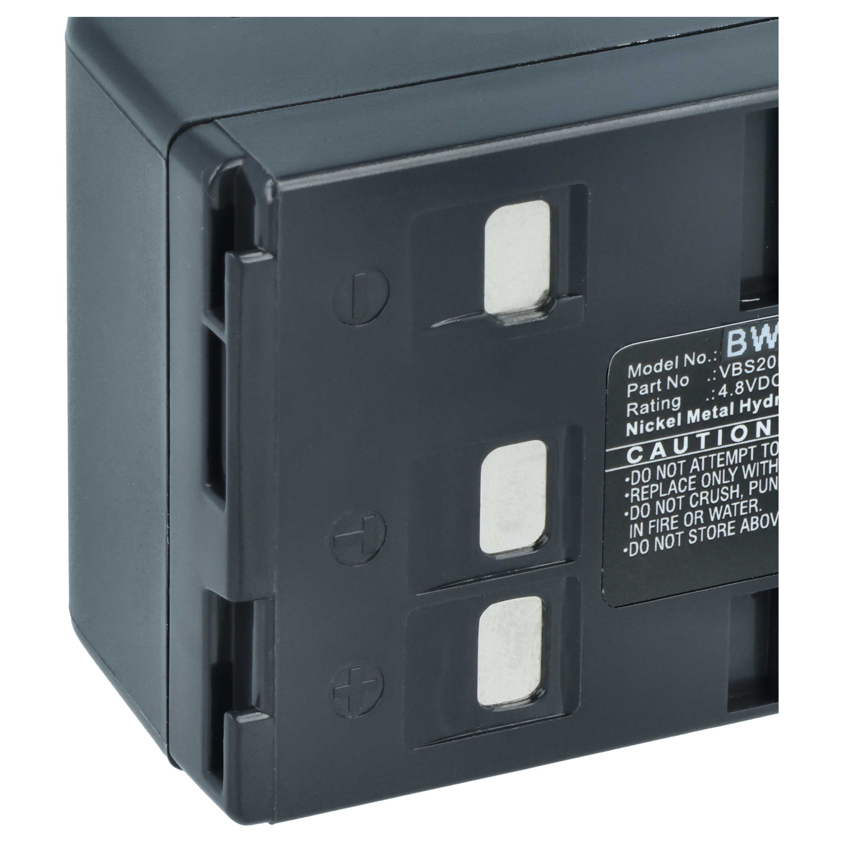 2x Akku für Panasonic wie VBS10E, 2400mAh, Ni-MH, 4,8V
