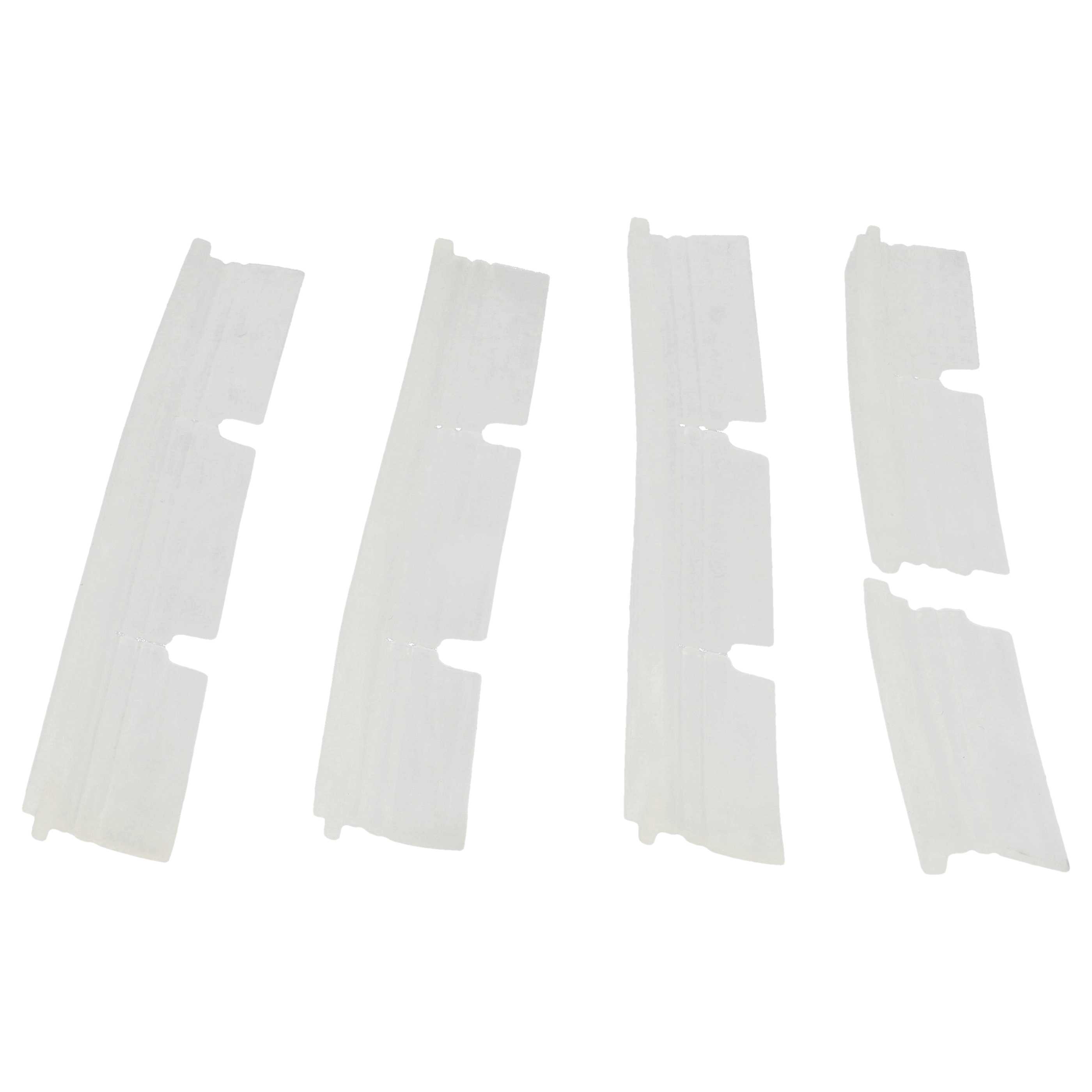 4x Rubber Lip suitable for Neato Botvac 70E, 75, 85, 80 Robot Vacuum Cleaner - With Slats