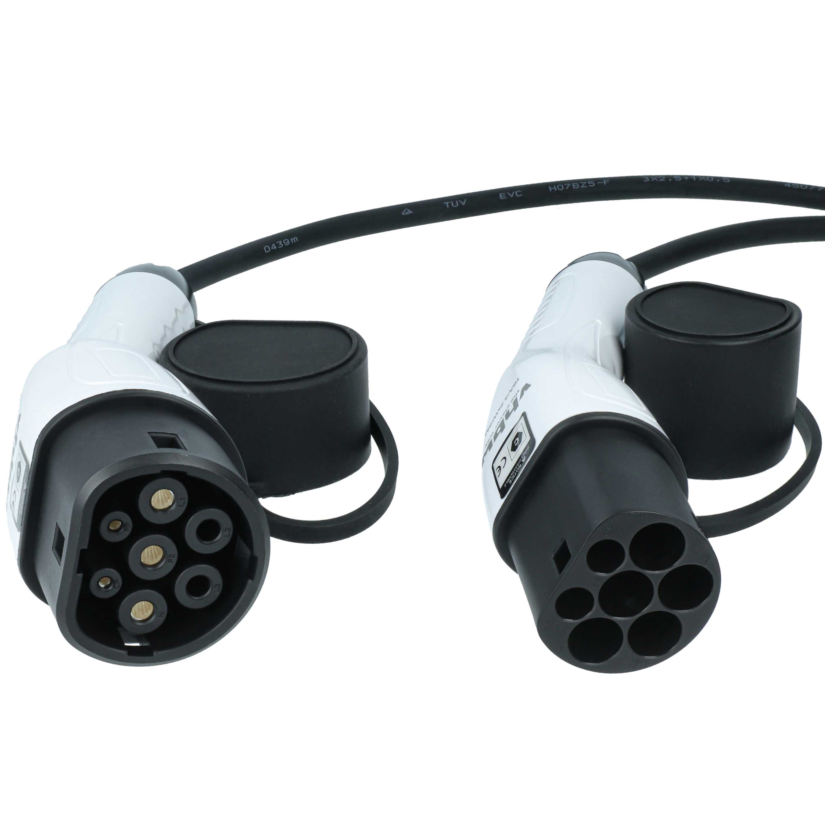 Charging Cable - Type 2 to Type 2 Cable, Single-Phase, 16 A, 3.5 kW, 5 m