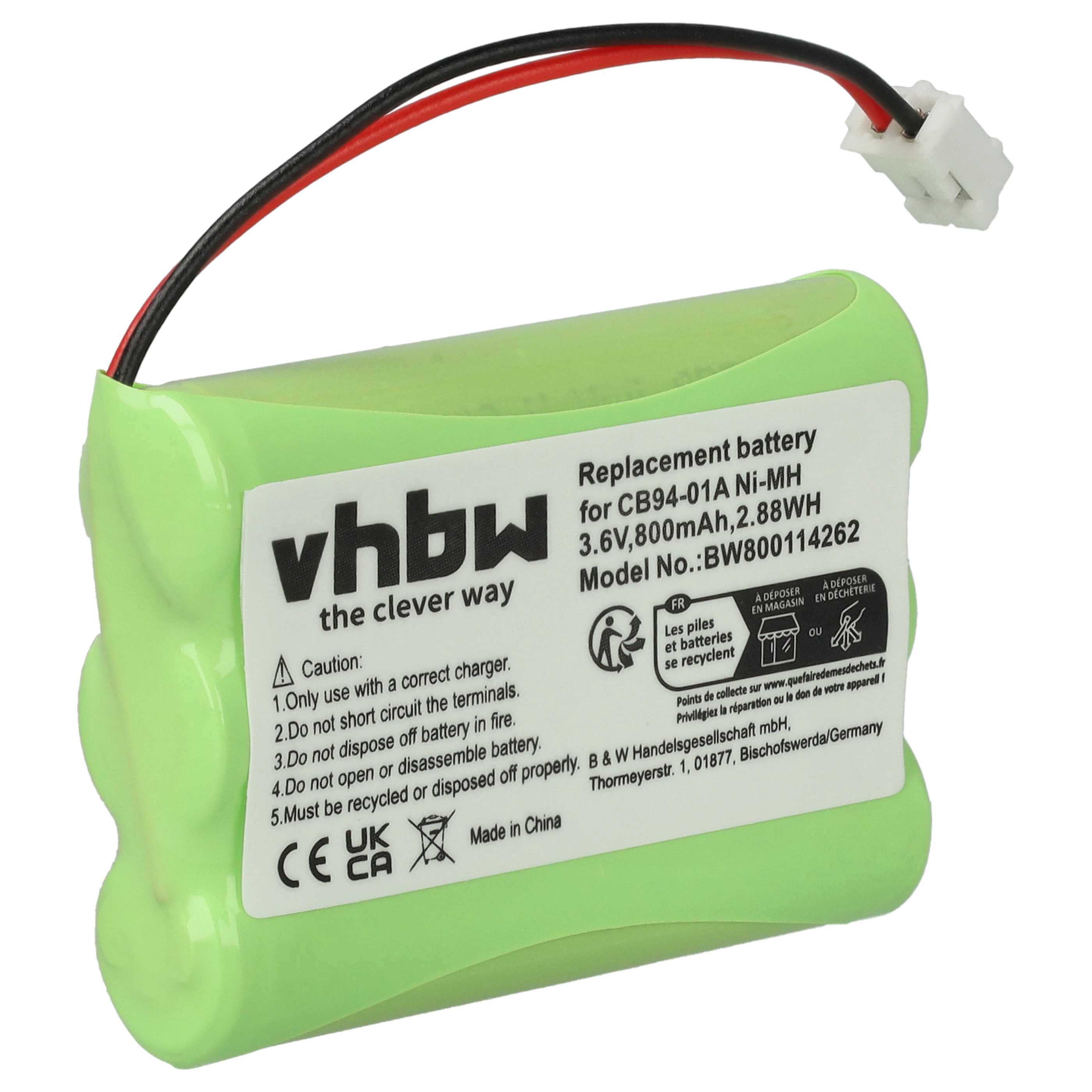 Baby Monitor Battery Replacement for Summer Infant 29030-10, 29030 - 800 mAh 3.6 V NiMH