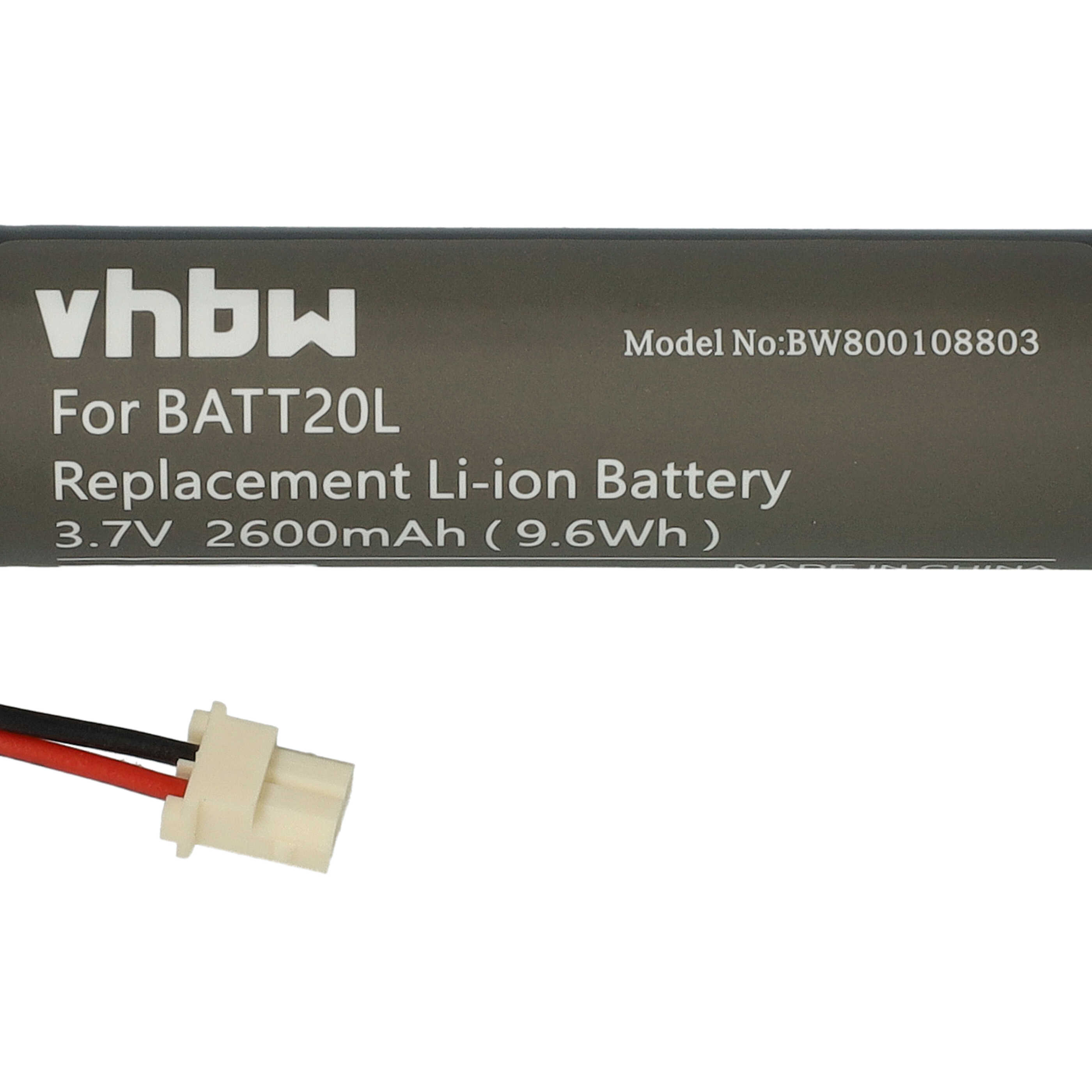 Batería reemplaza BATT20L para radio digital Midland - 2600 mAh 3,7 V Li-Ion