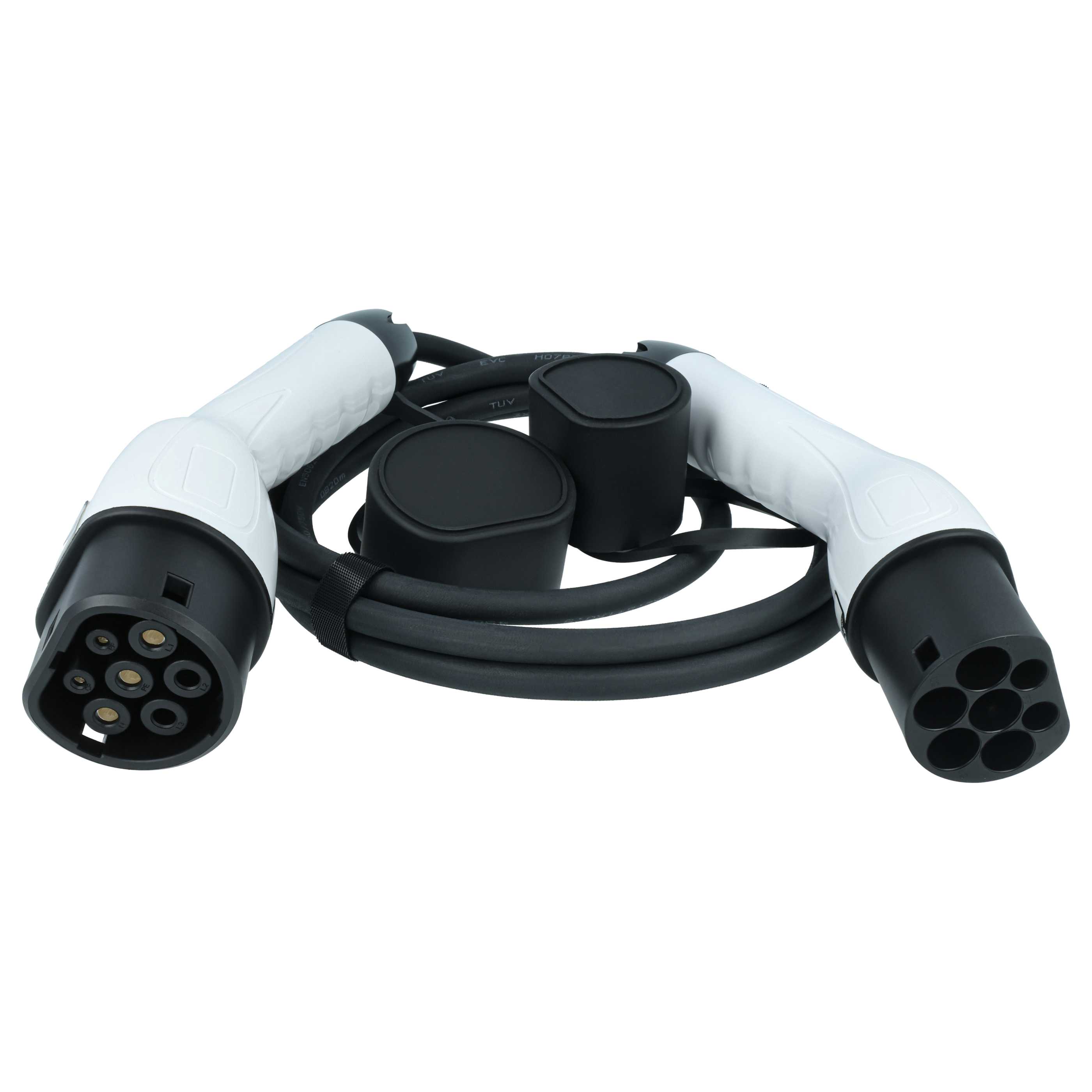 E-Auto Ladekabel Typ 2 zu Typ 2 - 16 A 1-phasig, 3,5 kW Mode 3, 3 m