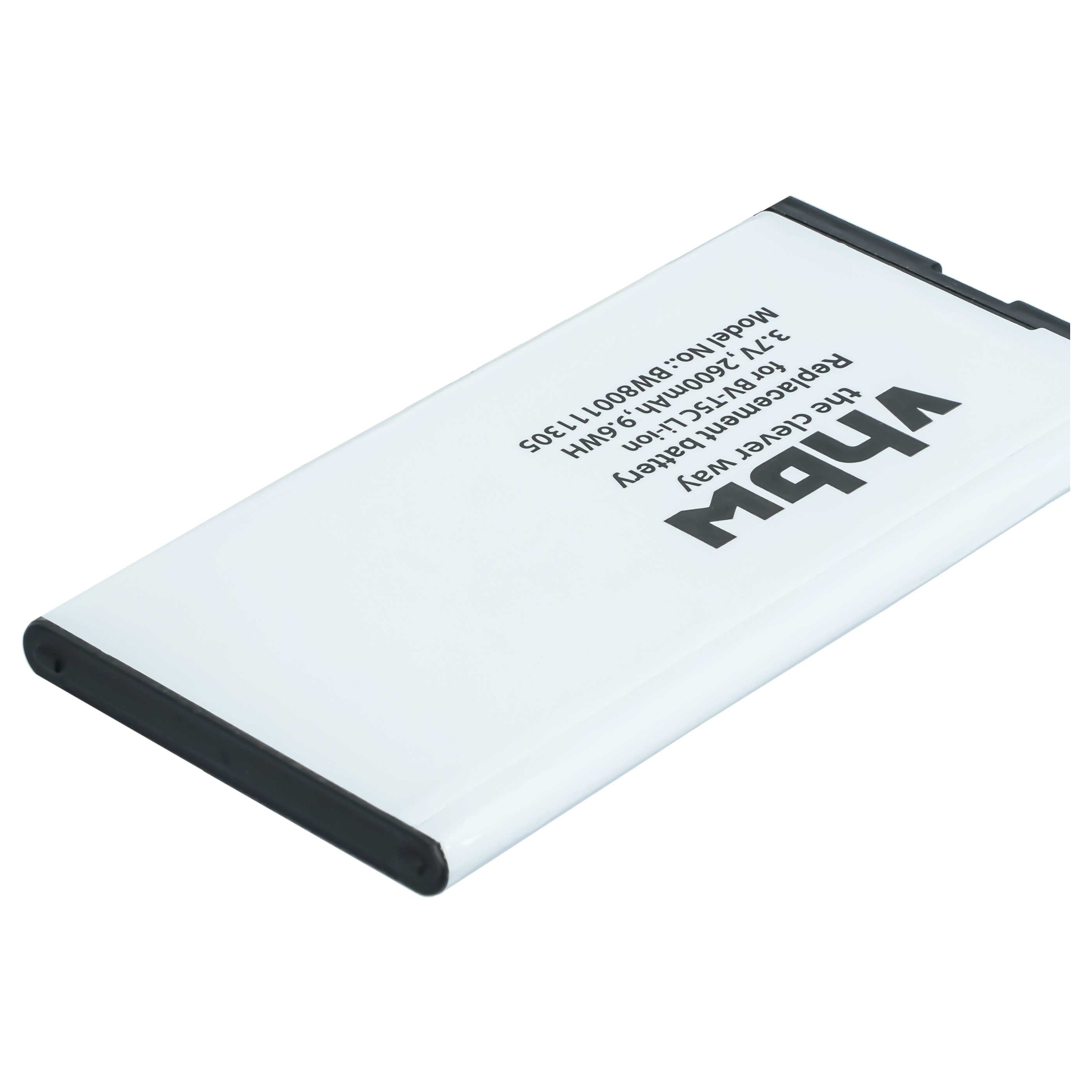 Akumulator do telefonu smartfona zamiennik Microsoft / Nokia BV-T5C - 2600 mAh 3,8 V Li-Ion