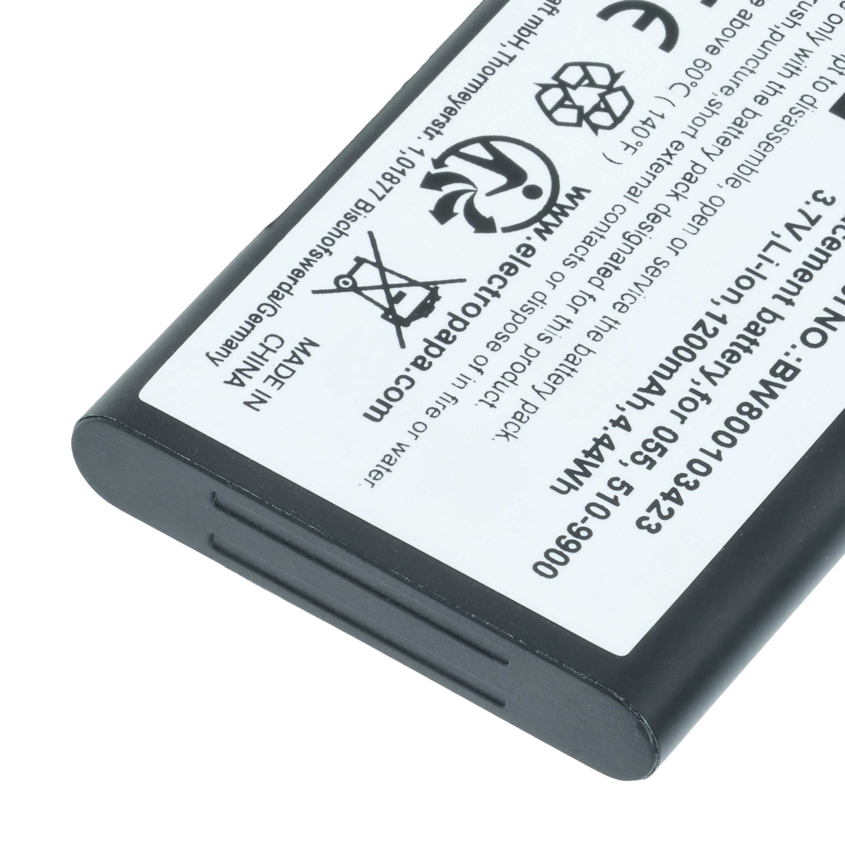 Videocamera 3x Battery replaces Liquid Image 510-9900, 055 - 1200 mAh 3.7 V Li-Ion