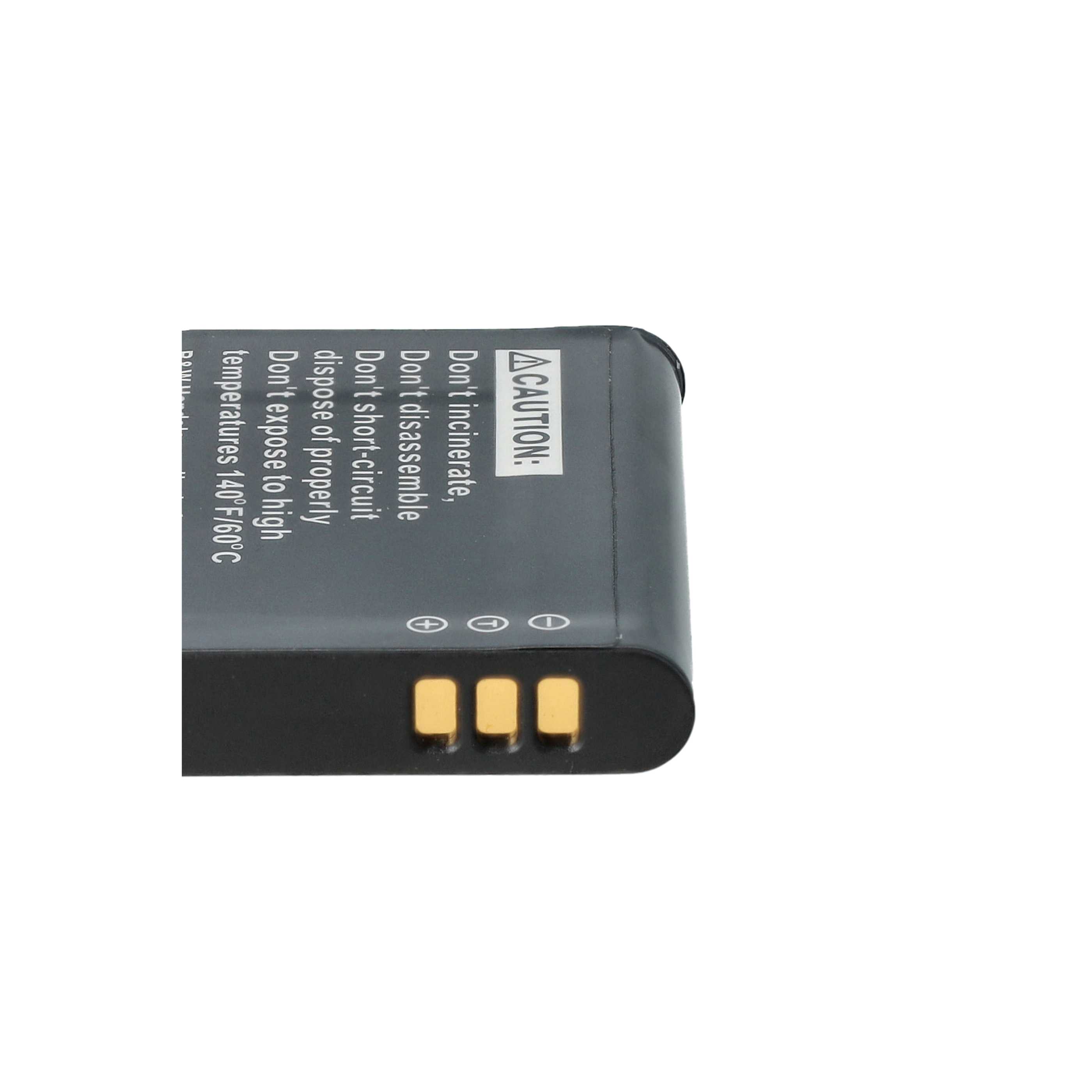 3x Battery replaces Leica BP-DC14E, BP-DC14 - 650mAh, 3.7V, Li-Ion