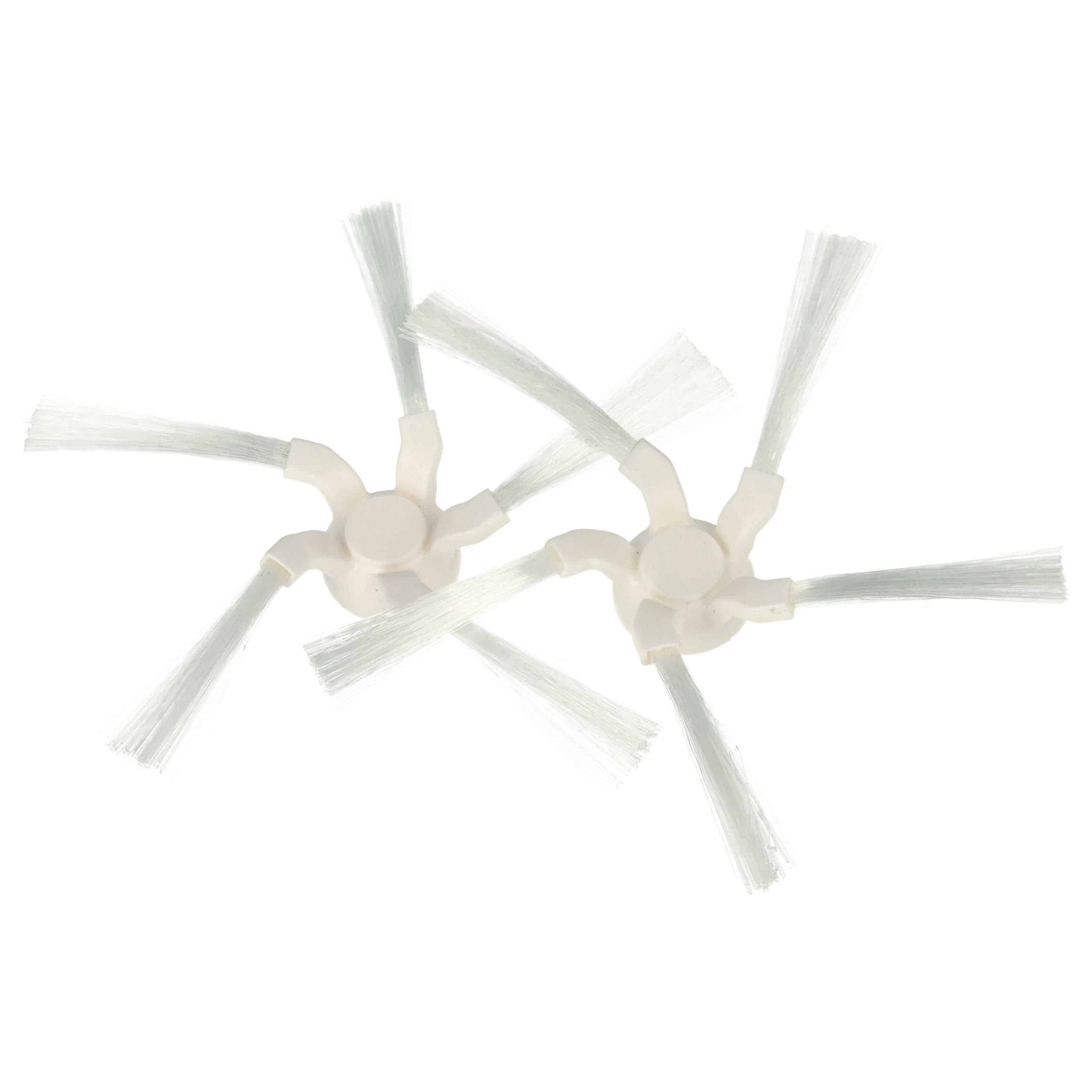 2x Side Brush replaces Xiaomi 20010000000024 for Dreame Robot Vacuum Cleaner - 5-armed, white