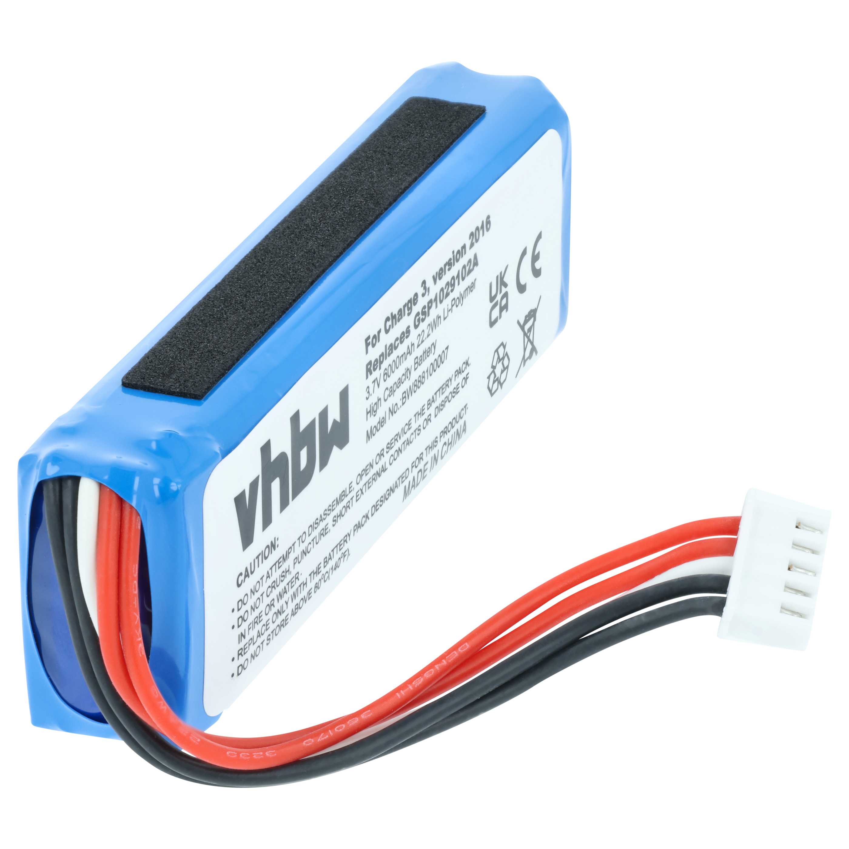 Batteria sostituisce JBL GSP1029102A (versione 1) per altoparlanti - 6000mAh 3,7V Li-Poly
