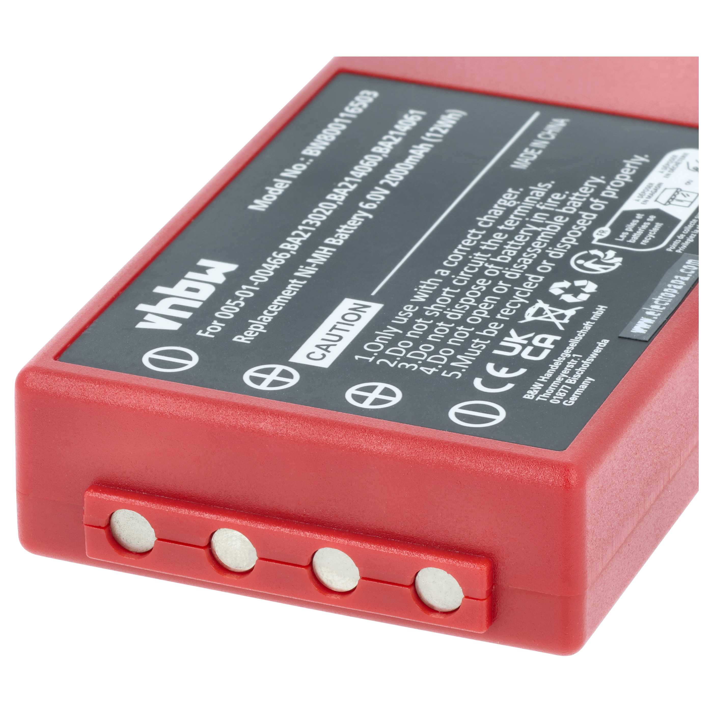 Akku (10 Stück) als Ersatz für HBC 005-01-00466, BA210040 (FuB 10AA), BA210 Steuerung - 2000mAh 6V NiMH