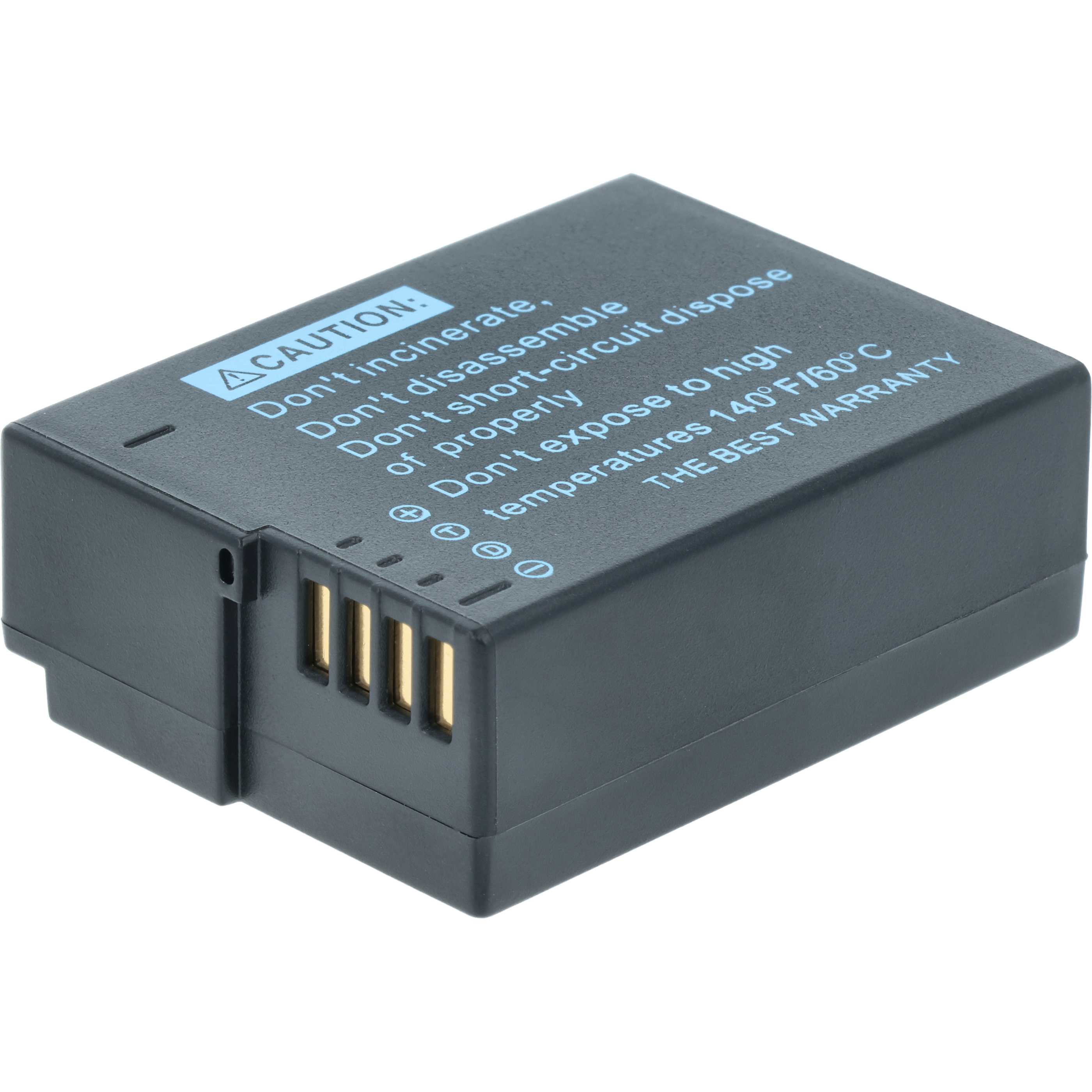 2x Battery replaces Leica BP-DC12 - 1000mAh, 7.2V, Li-Ion with Info Chip