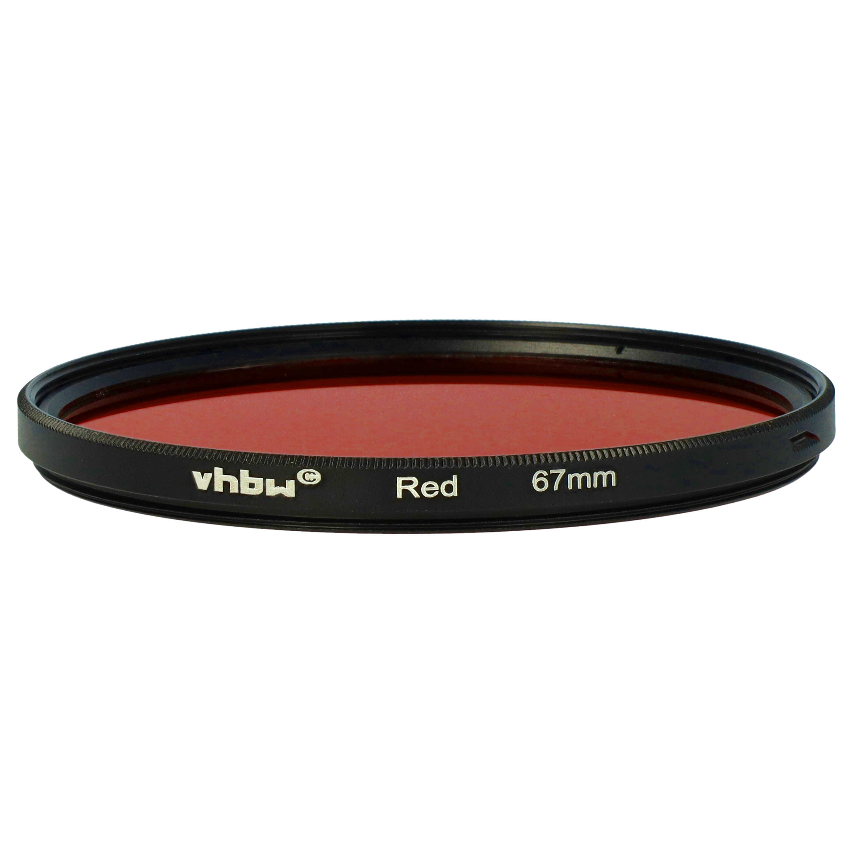Filtr fotograficzny na obiektywy z gwintem 67 mm - filtr czerwony