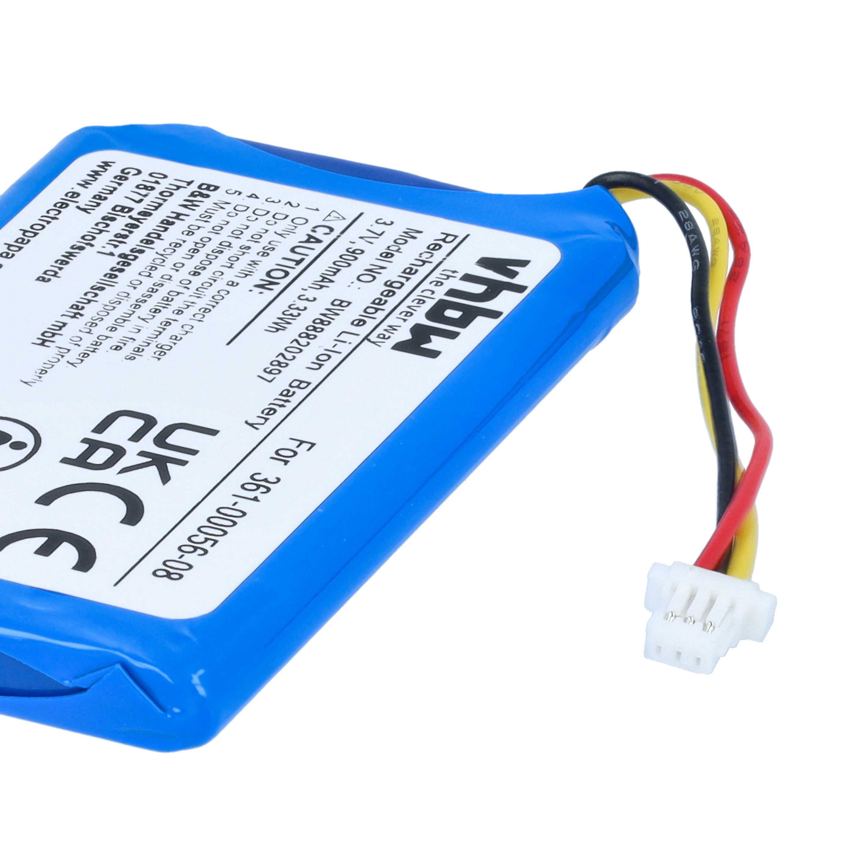 GPS Navigation-Akku als Ersatz für Garmin 361-00045-00, 1ICP5/34/45, 1ICP4/34/5 - 900mAh 3,7V Li-Ion