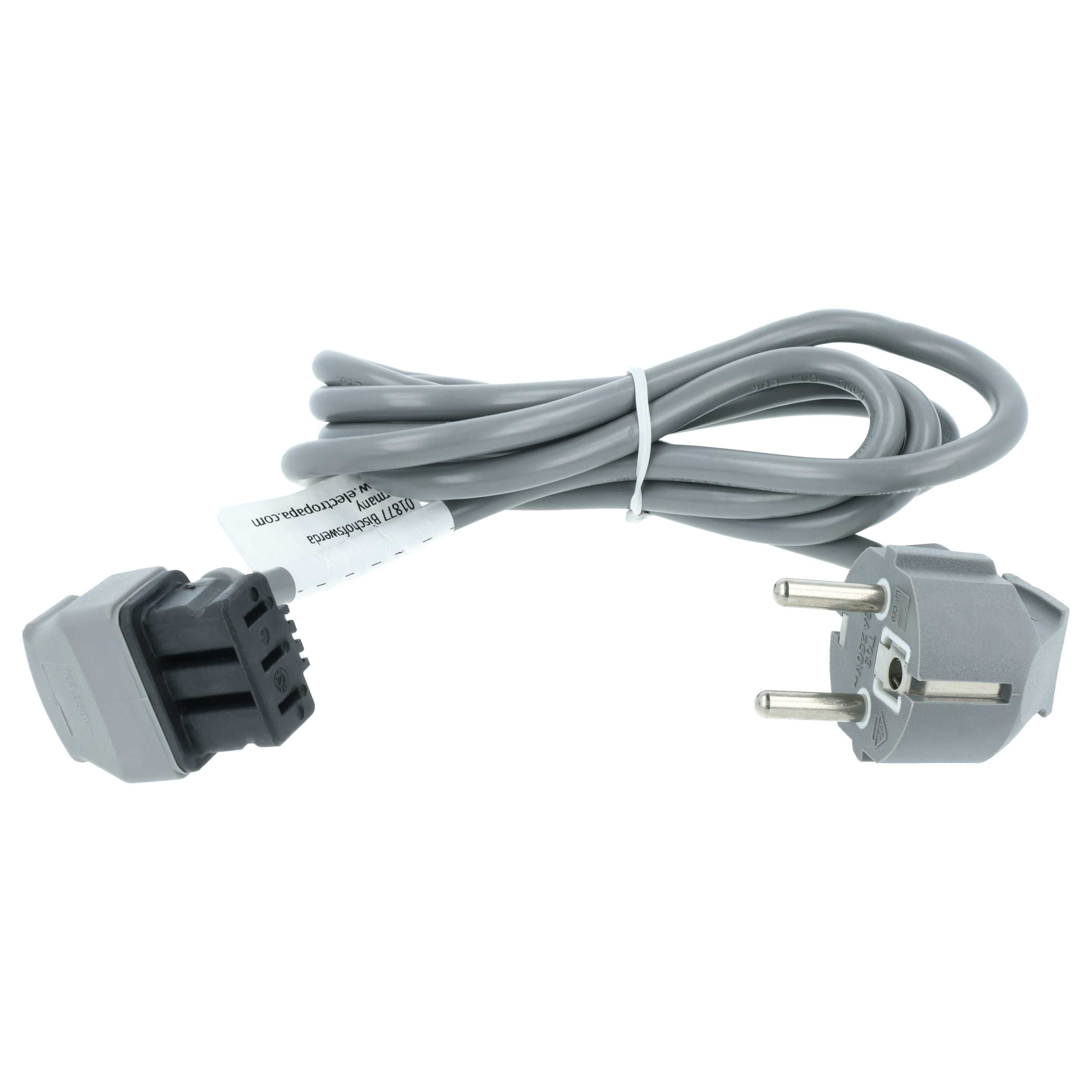 Cable de corriente reemplaza Bosch 656940 compatible con lavavajillas, lavaplatos, etc. Bosch, Siemens