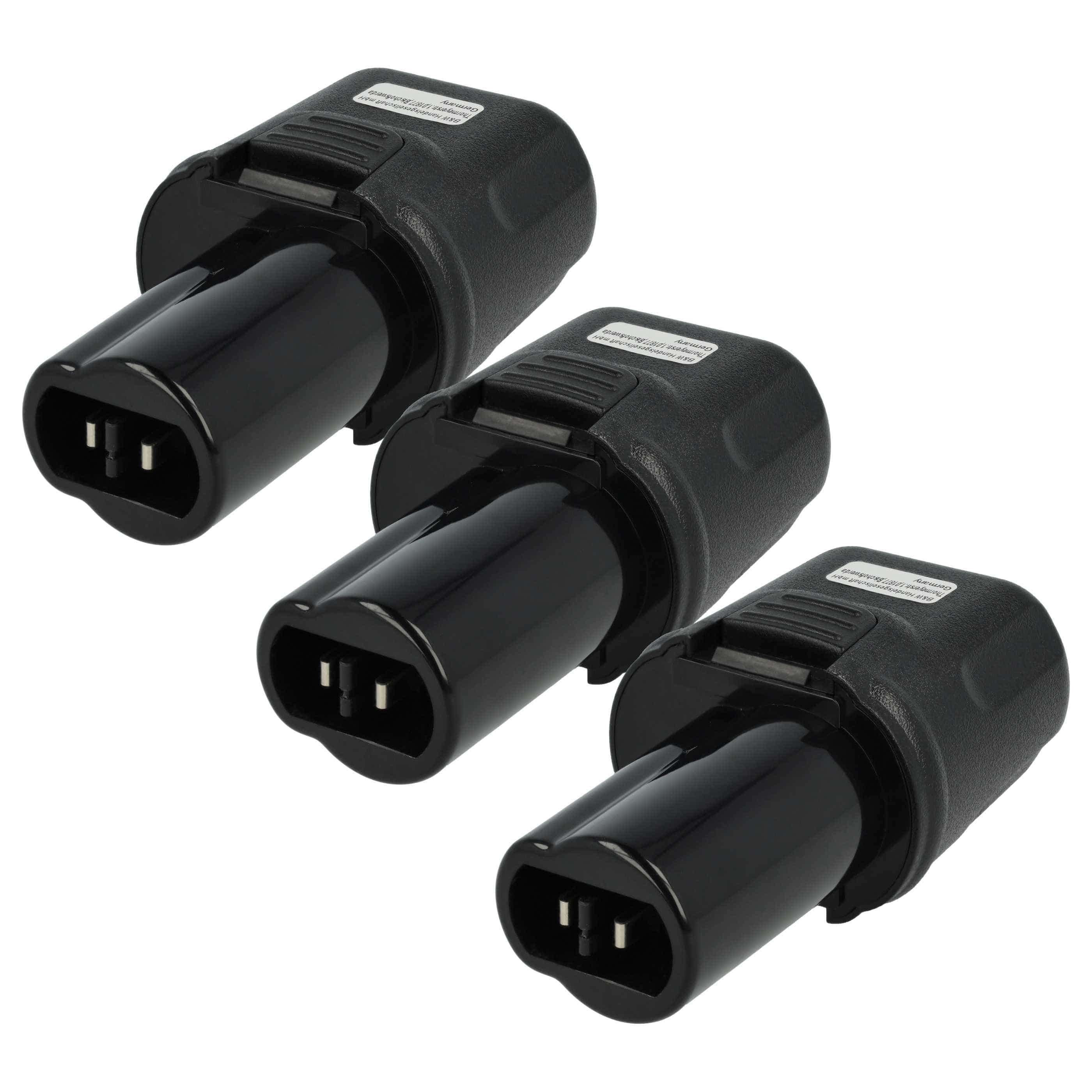 Akku (3x Stück) 3,6V als Ersatz für Dewalt DE9054, DE9054-XJ - 3,3Ah, NiMH