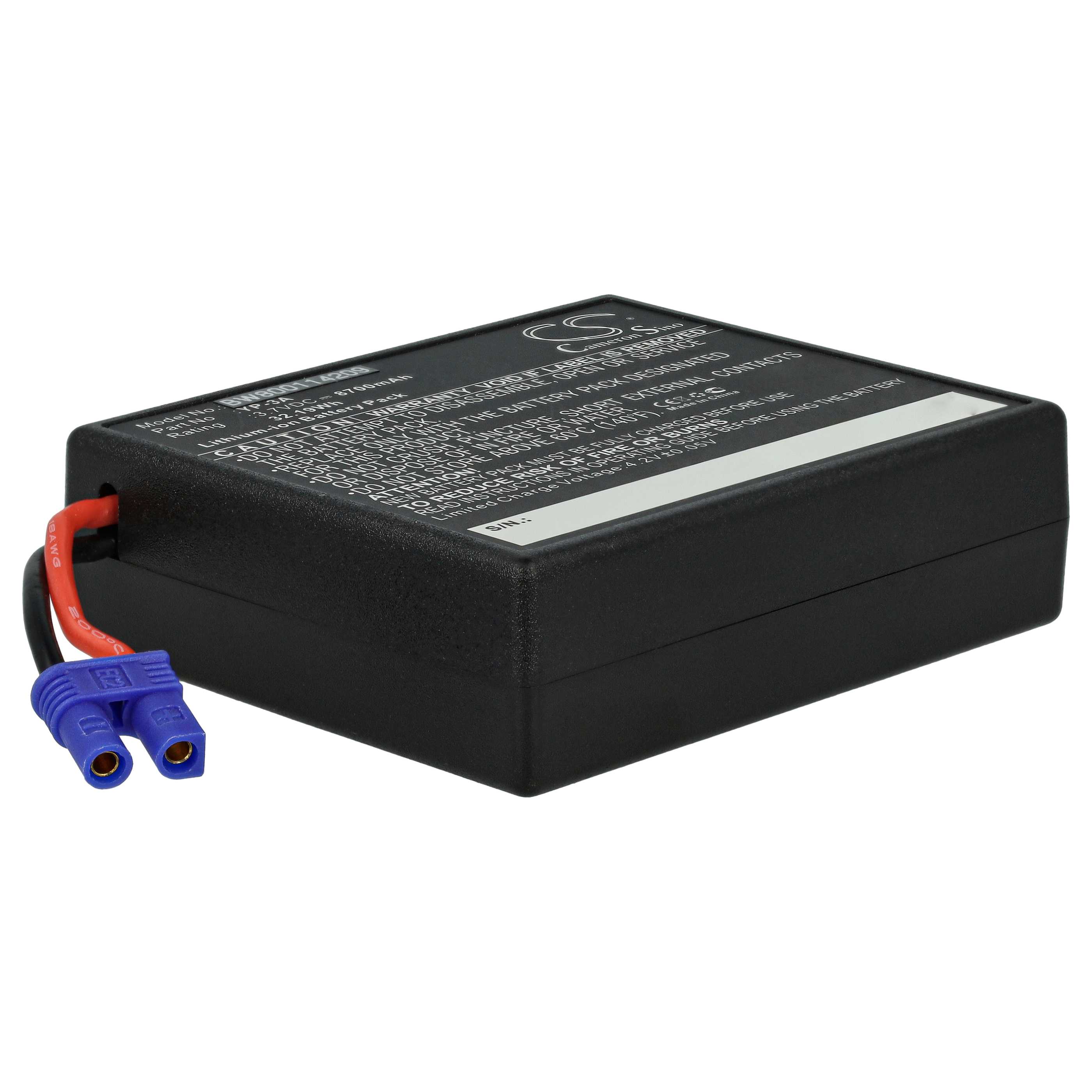 Drone Remote Battery replaces Yuneec ST16F, 58-000160, YP-3A, ST16 8700mAh, 3.7V